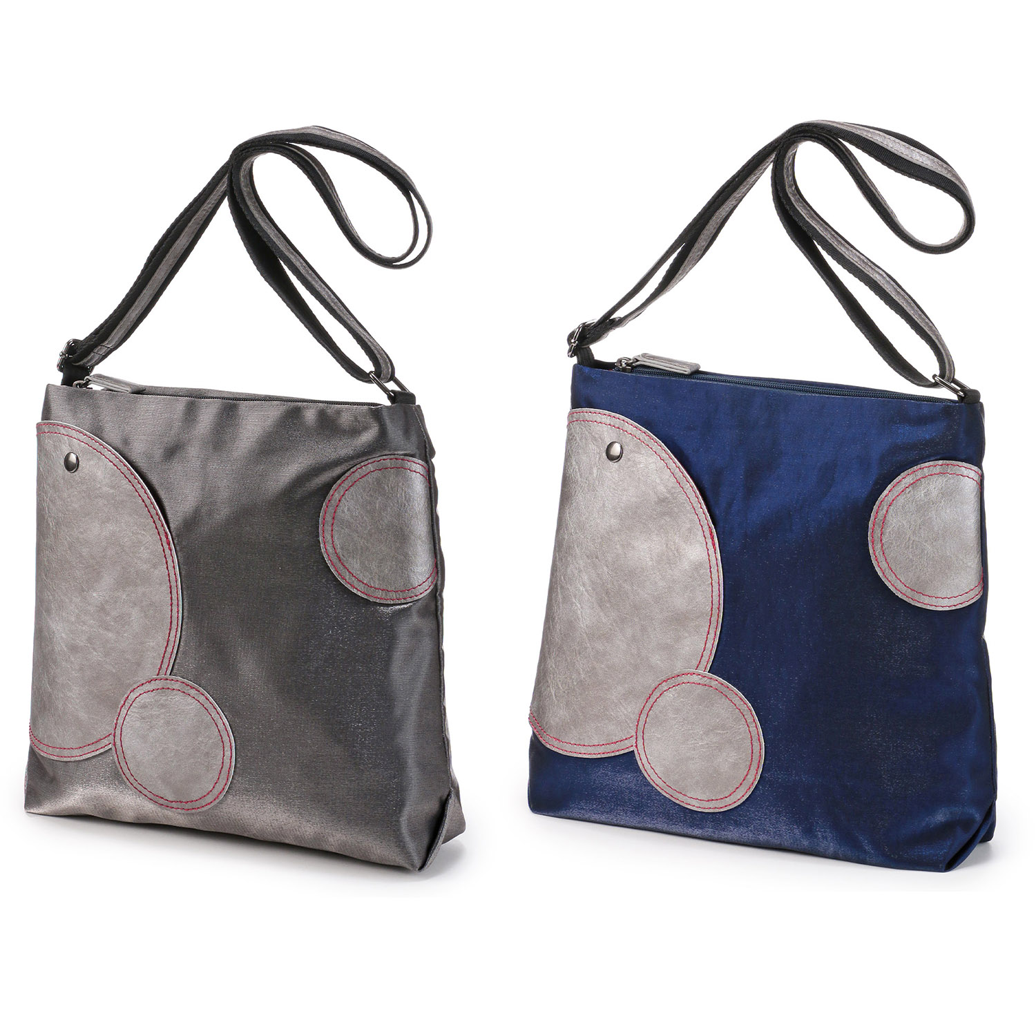 シルバーサークルショルダーバッグ