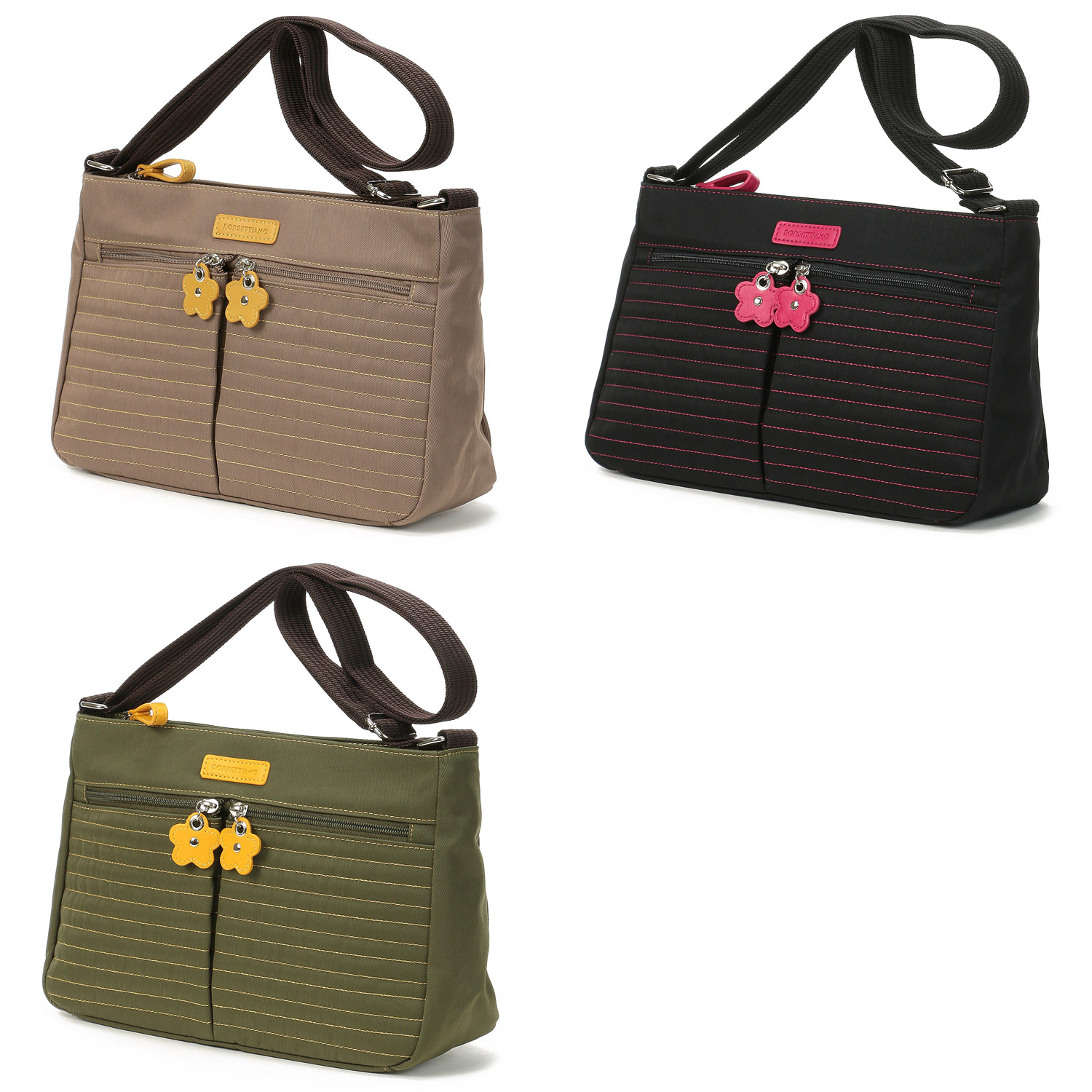 【12－00、14－00 在庫ある分で終了】BORSETTIAMO プランチュール ステッチ横型ショルダーバッグ - 画像1