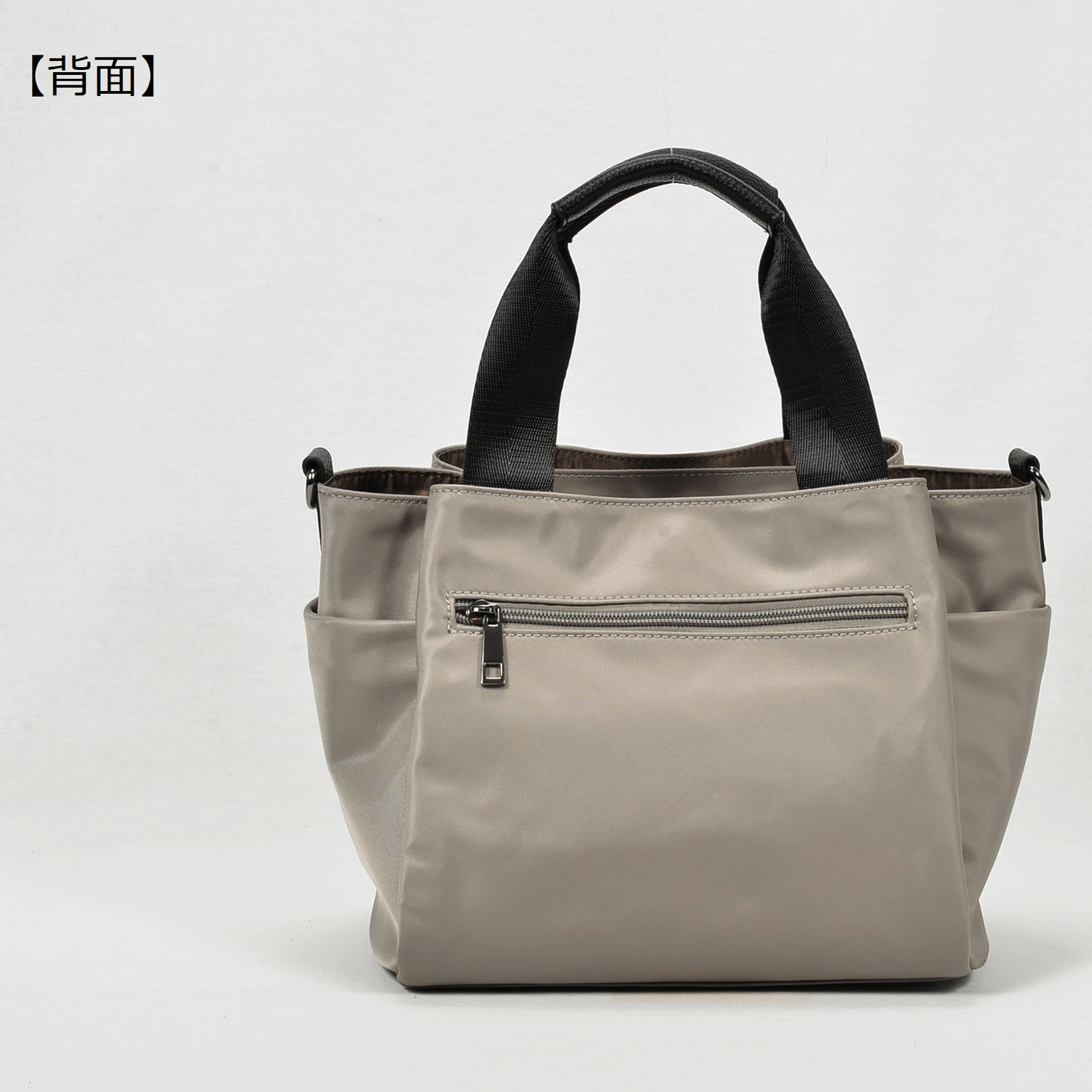 ナイロンブラックスクエアパーツ2WAYバッグ - 画像6