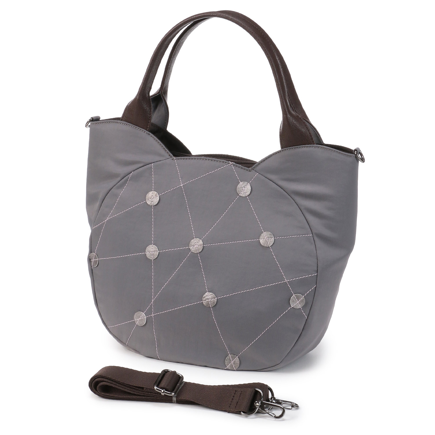 ドットクロスステッチ2WAYバッグ - 画像2