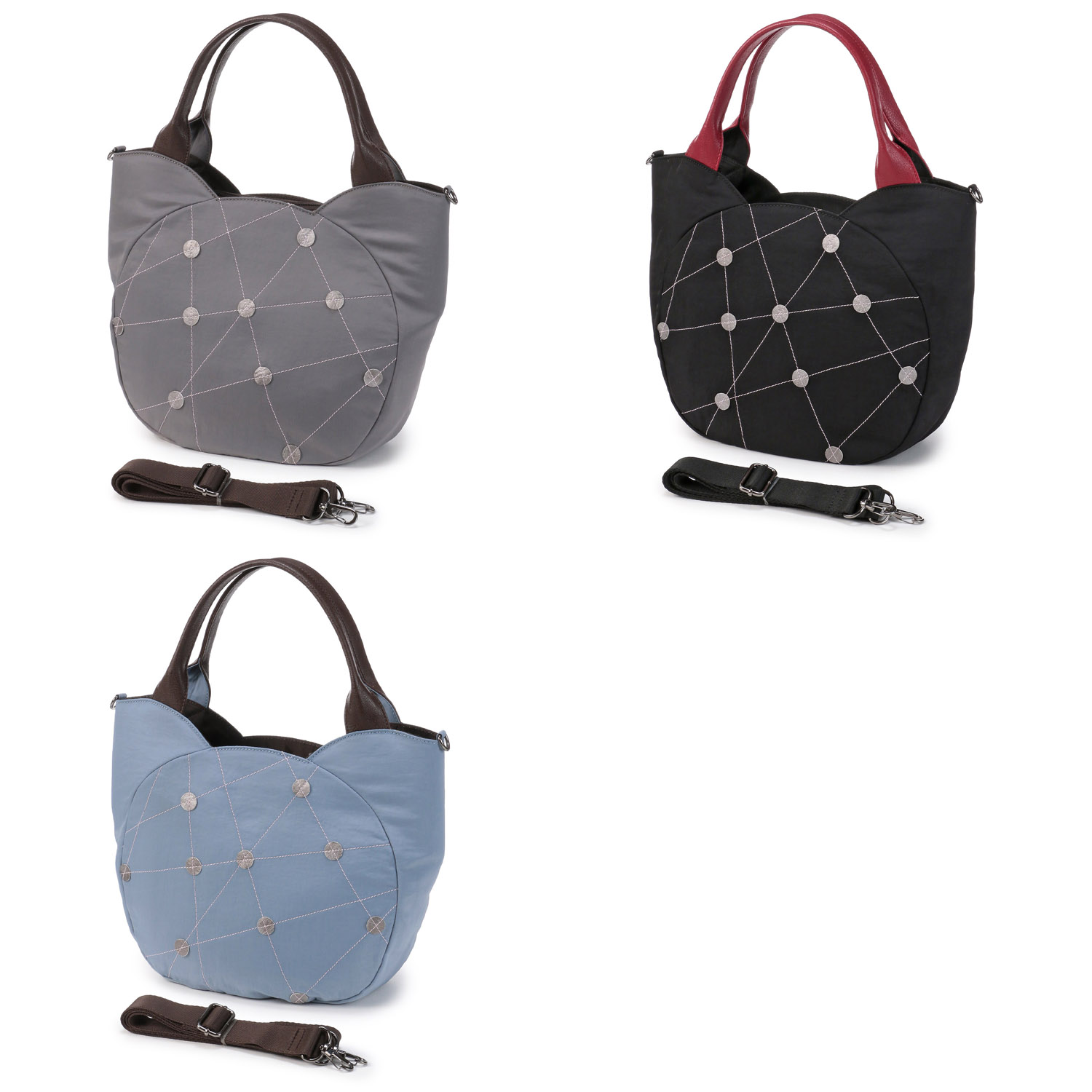 ドットクロスステッチ2WAYバッグ