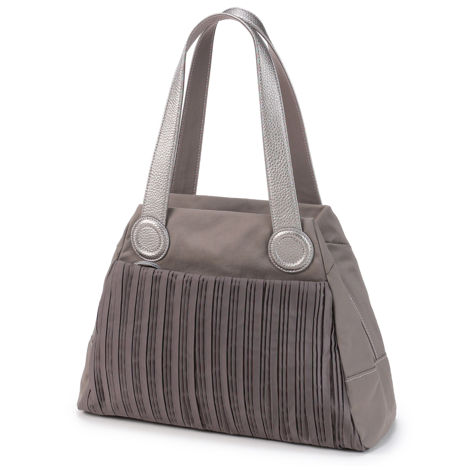 プリーツコンビボストン型バッグ - 画像2