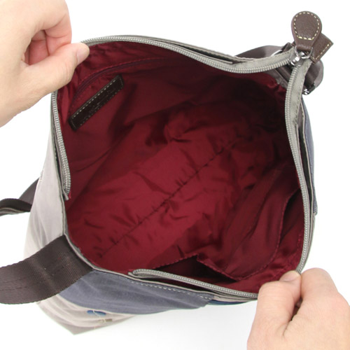 デニム丸パッチショルダーバッグ - 画像4