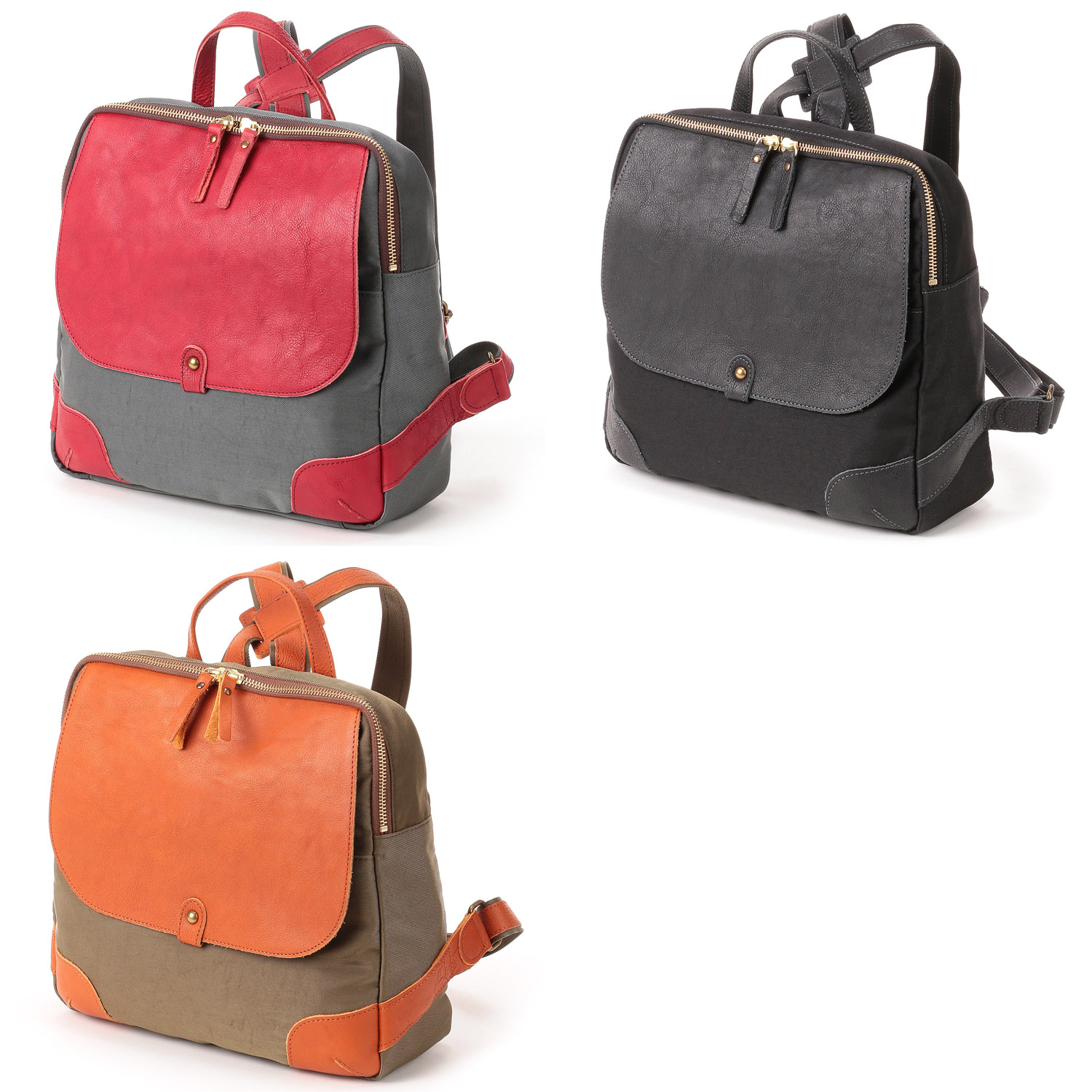 ヌメシュリンクナイロンリュックサック