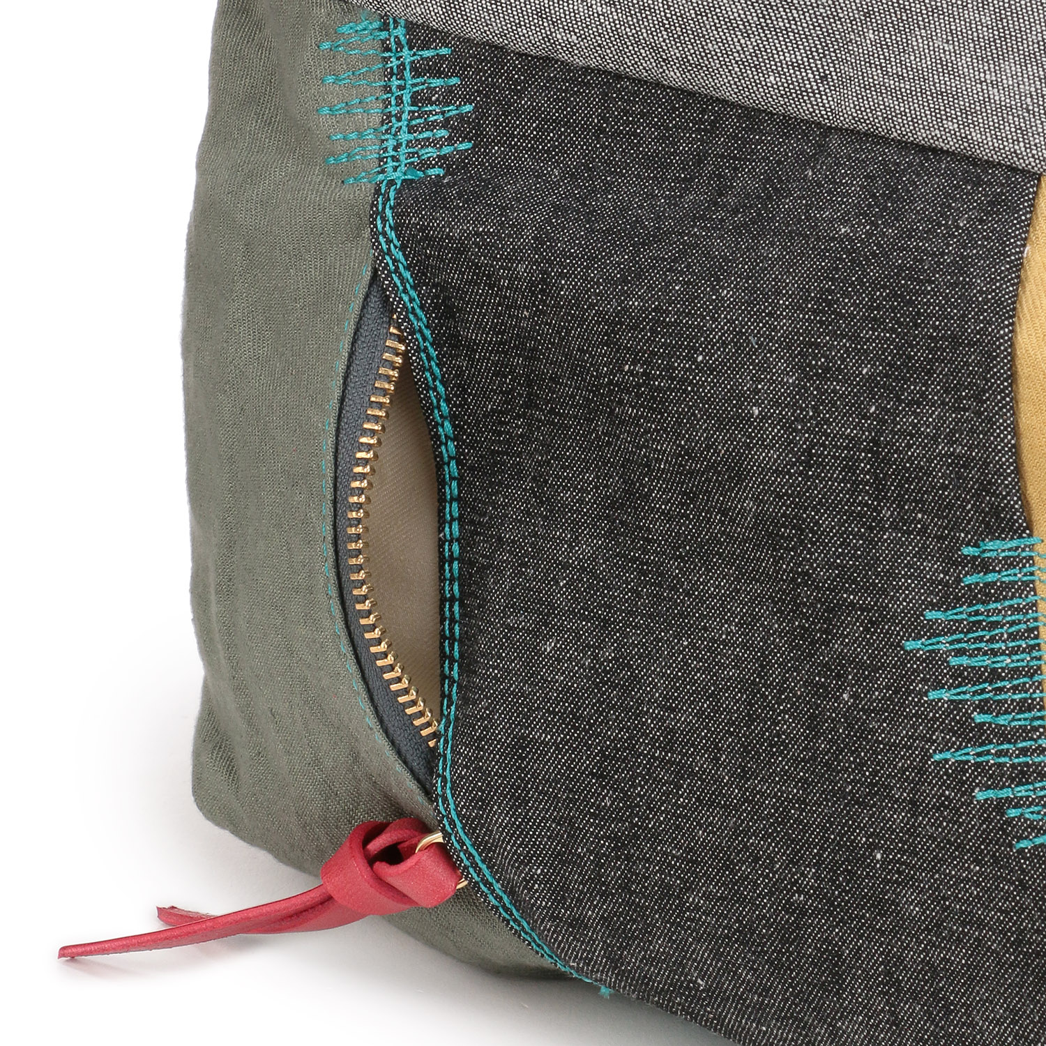 デニム×リネンショルダーバッグ - 画像7