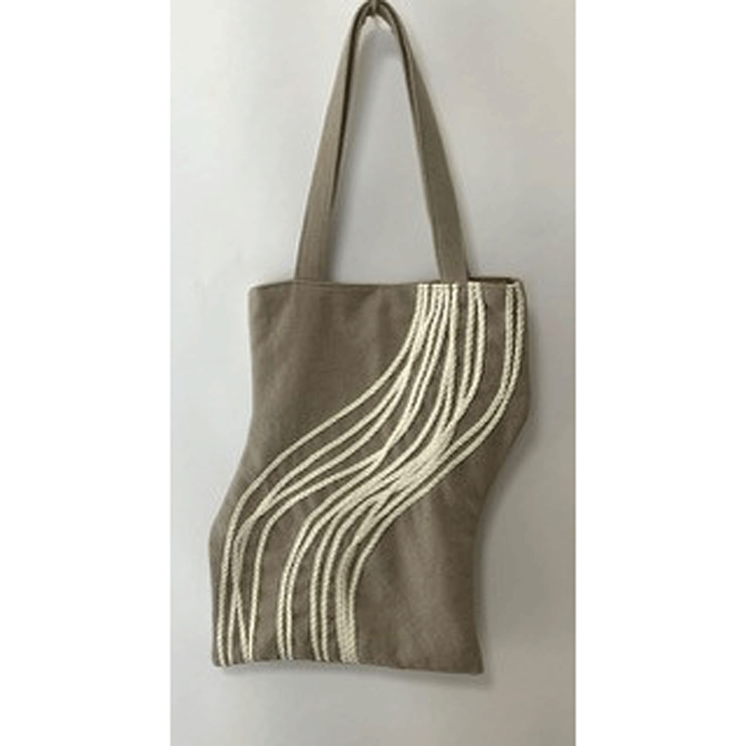 TOMOO DESIGNS Water Flow刺繍トートバッグ - 画像2