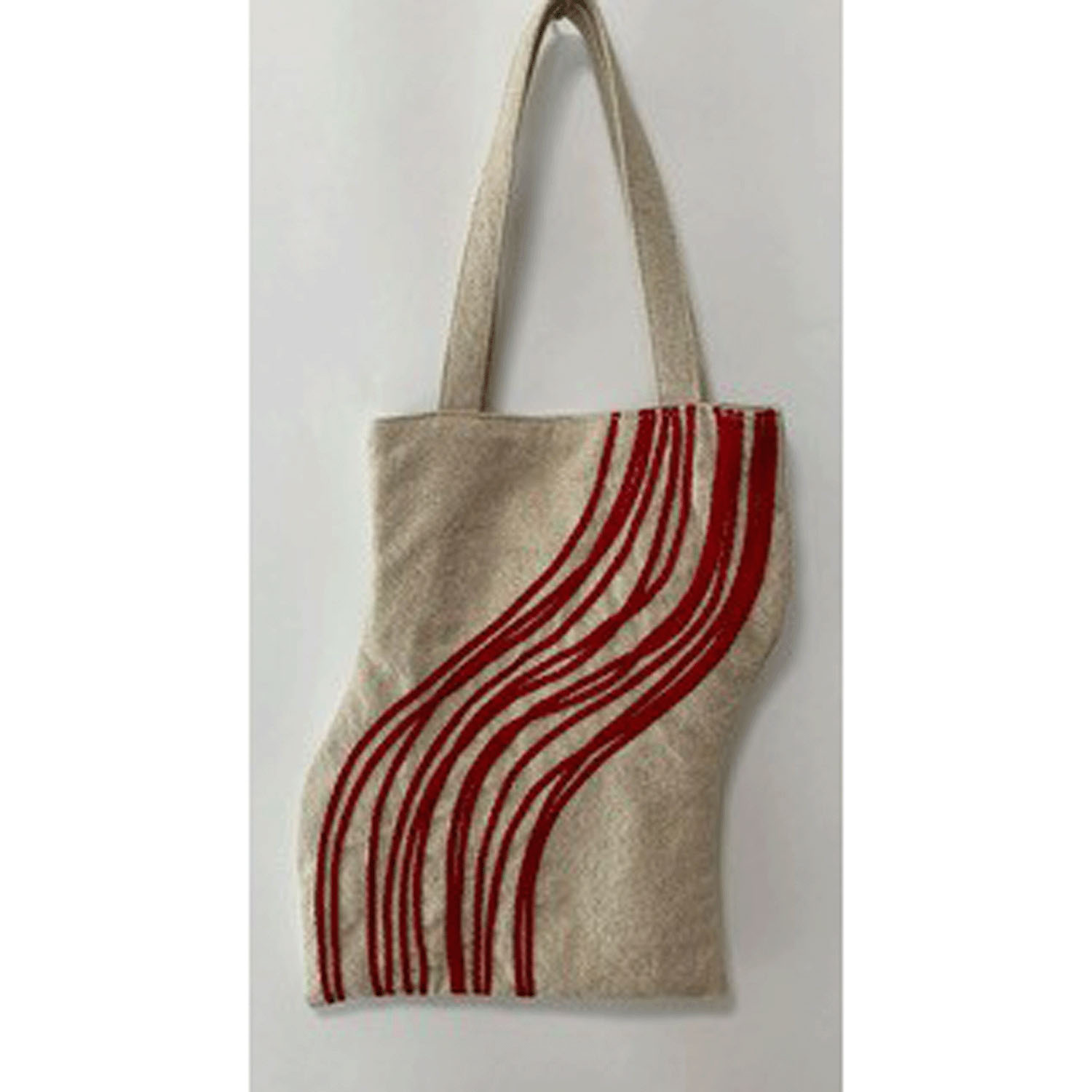 TOMOO DESIGNS Water Flow刺繍トートバッグ - 画像5