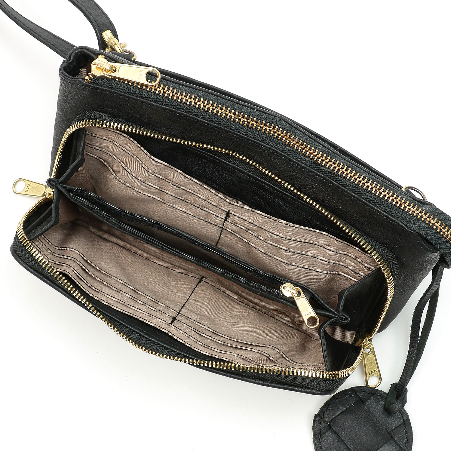 zucchero 牛革メッシュお財布ショルダーバッグ - 画像4