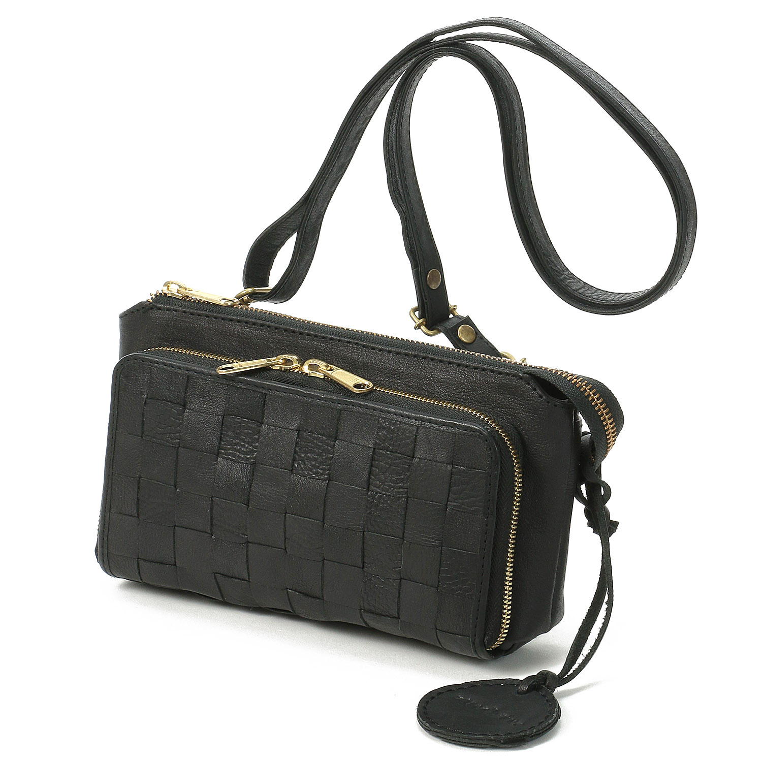 zucchero 牛革メッシュお財布ショルダーバッグ - 画像1