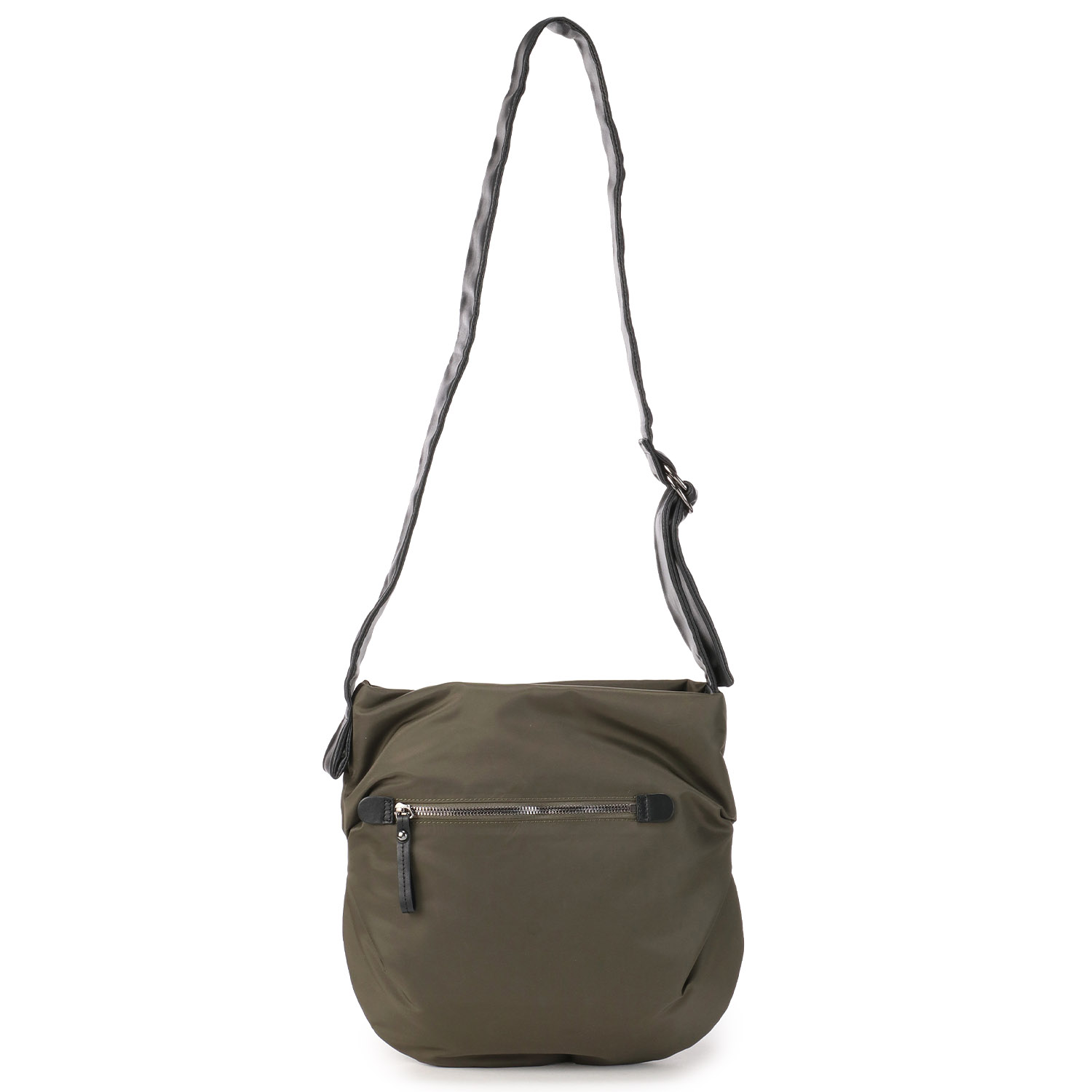 ReVA リサイクルナイロン×牛革ショルダーバッグ - 画像5