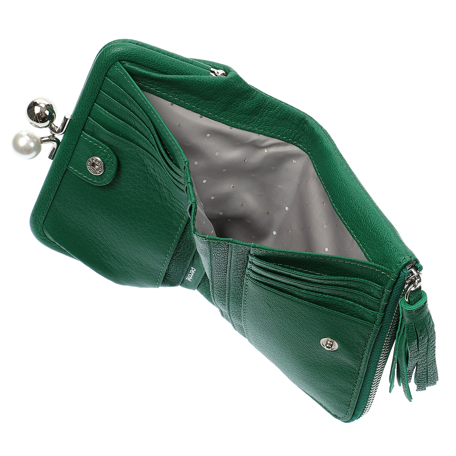 perche 桜スタッズアクリル玉2つ折がま口ウォレット - 画像5