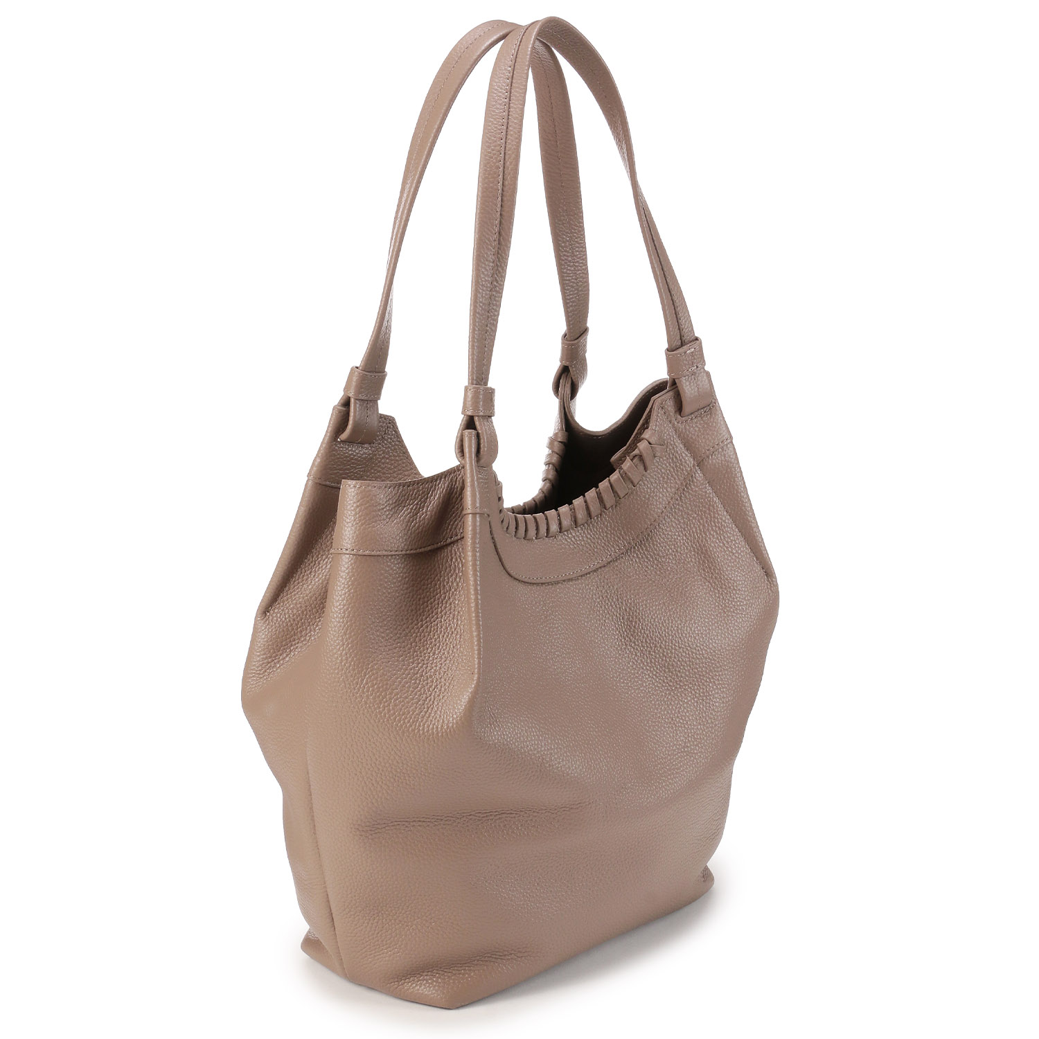 BEAURE オーバーロックバルーントートバッグ - 画像4