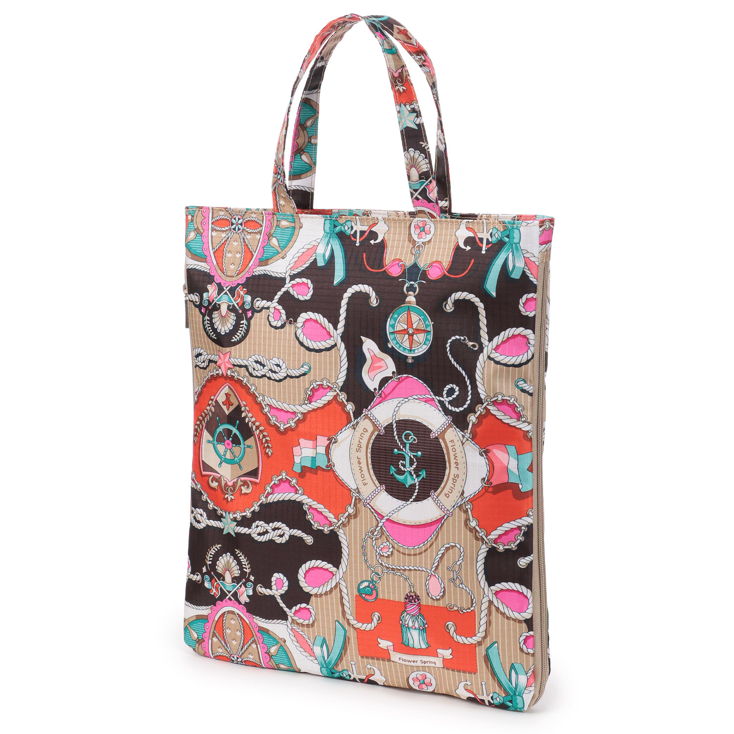 【エトワール別注柄】錨とロープ柄A4拡張縦型バッグ - 画像6