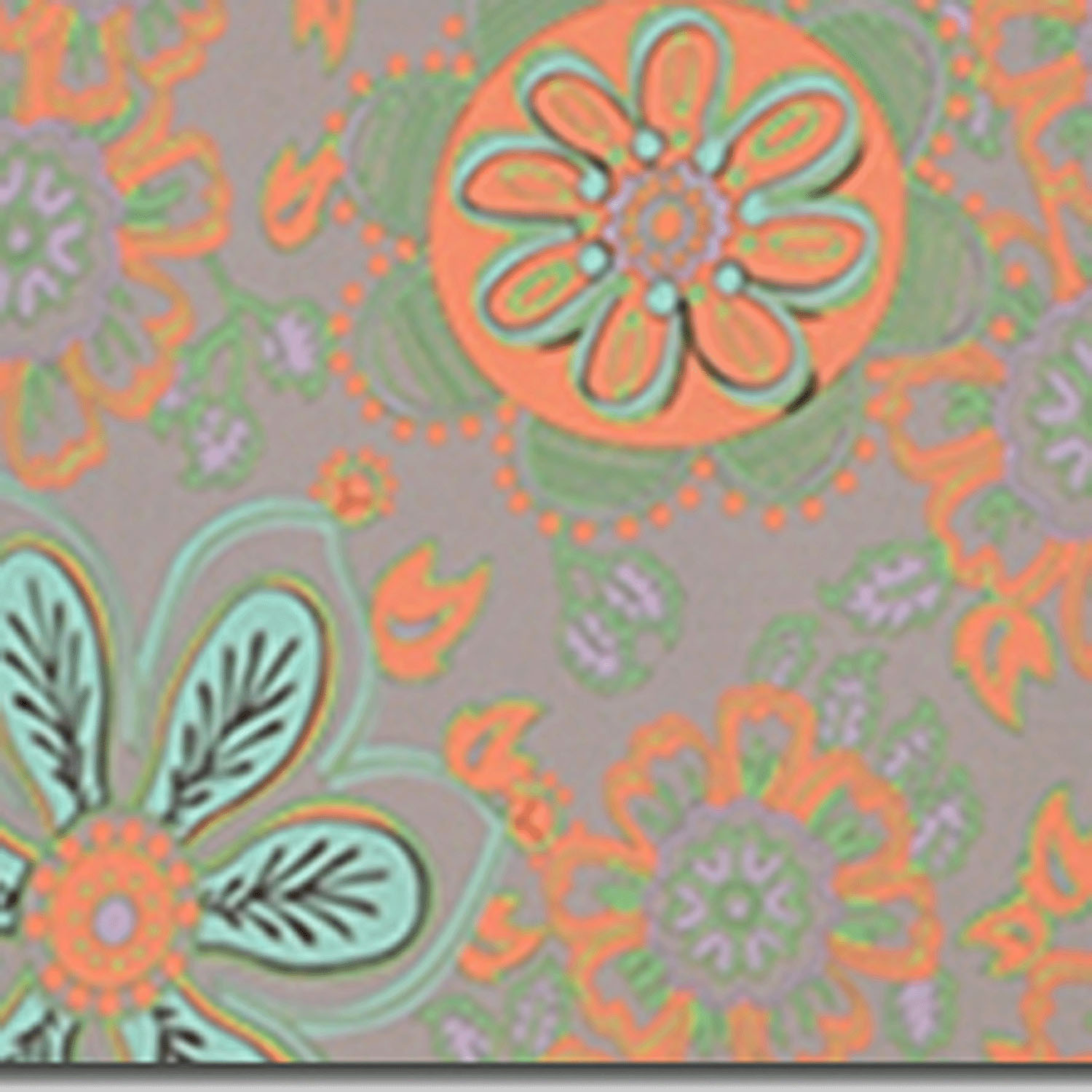 キャット＆フラワーバルーントートバッグ - 画像2