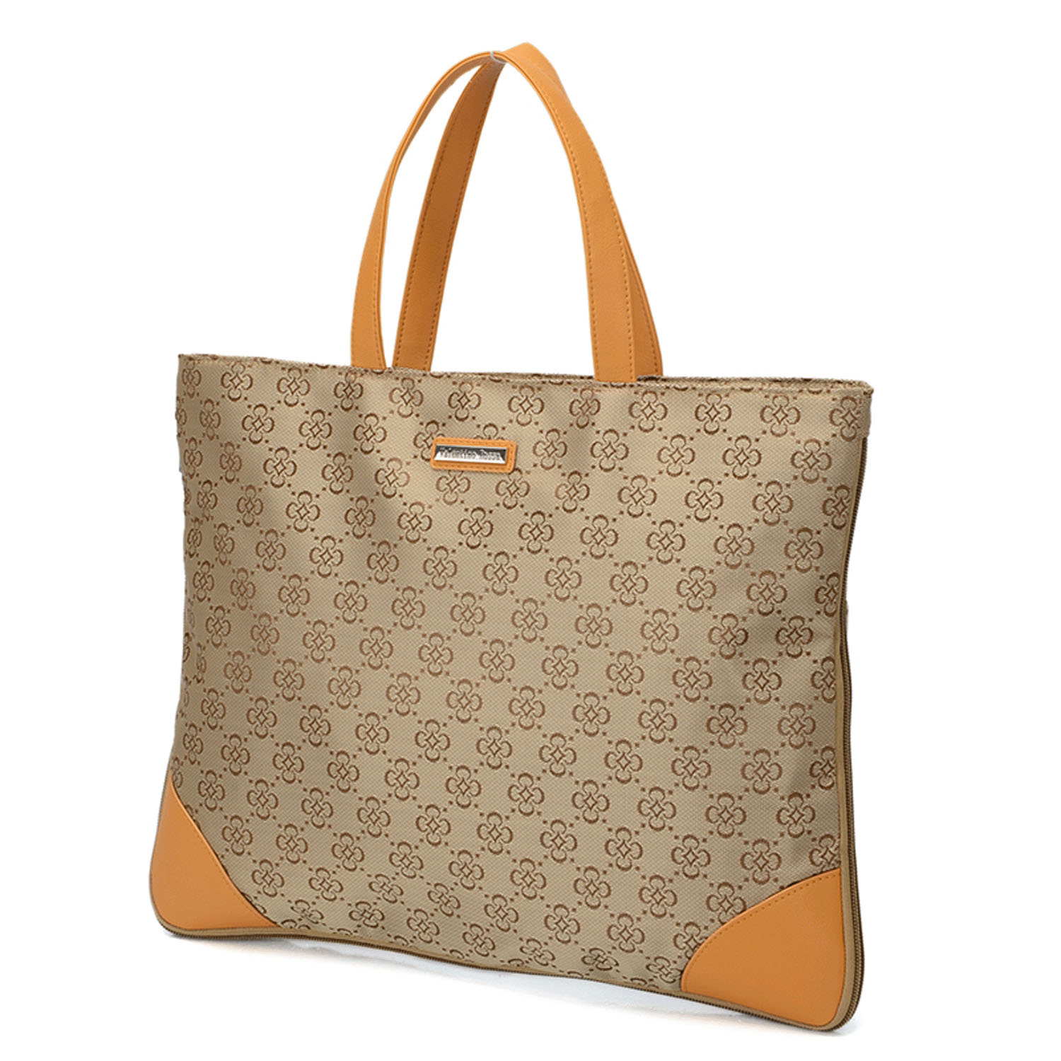 フラワー柄ジャカード A4拡張横型バッグ - 画像4