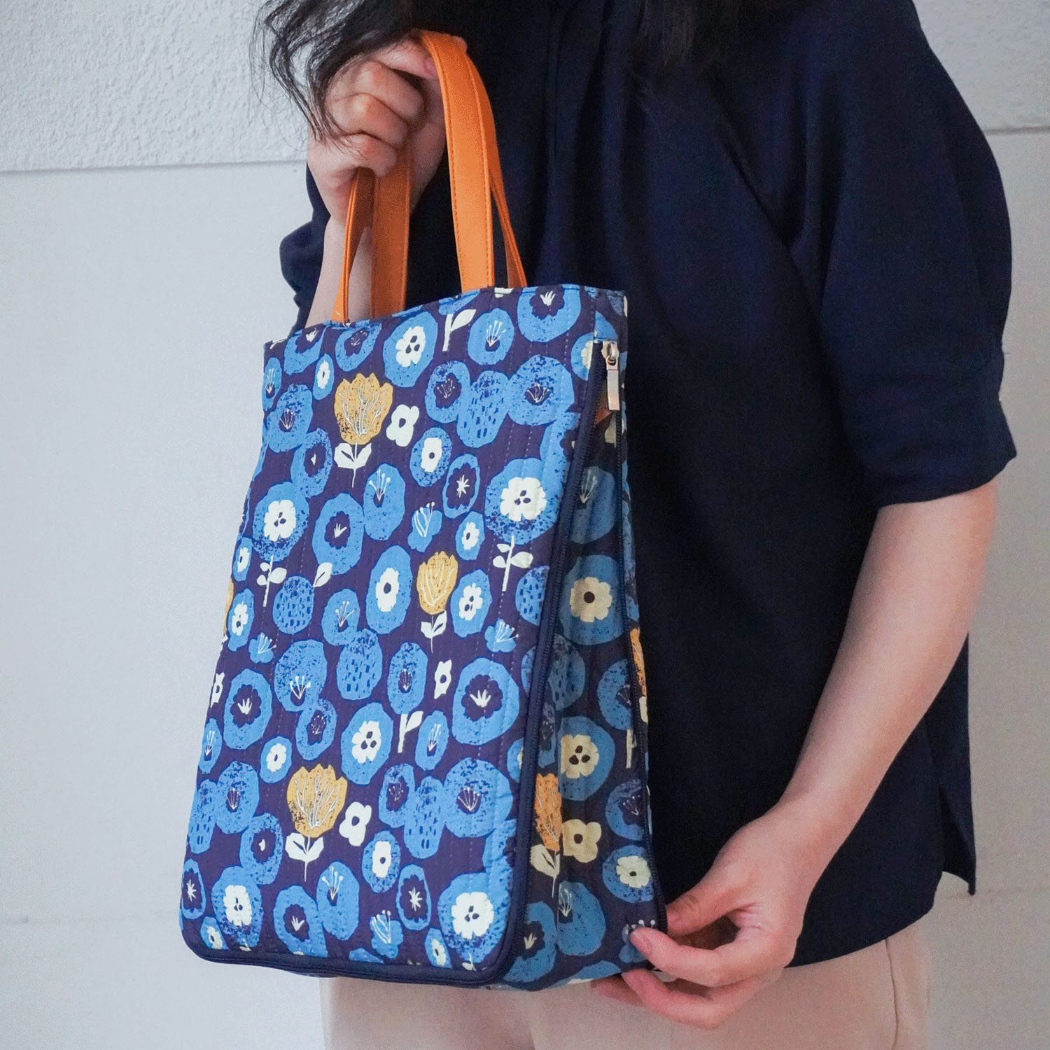 【エトワールオリジナル】北欧キルトA4拡張縦型バッグ - 画像11