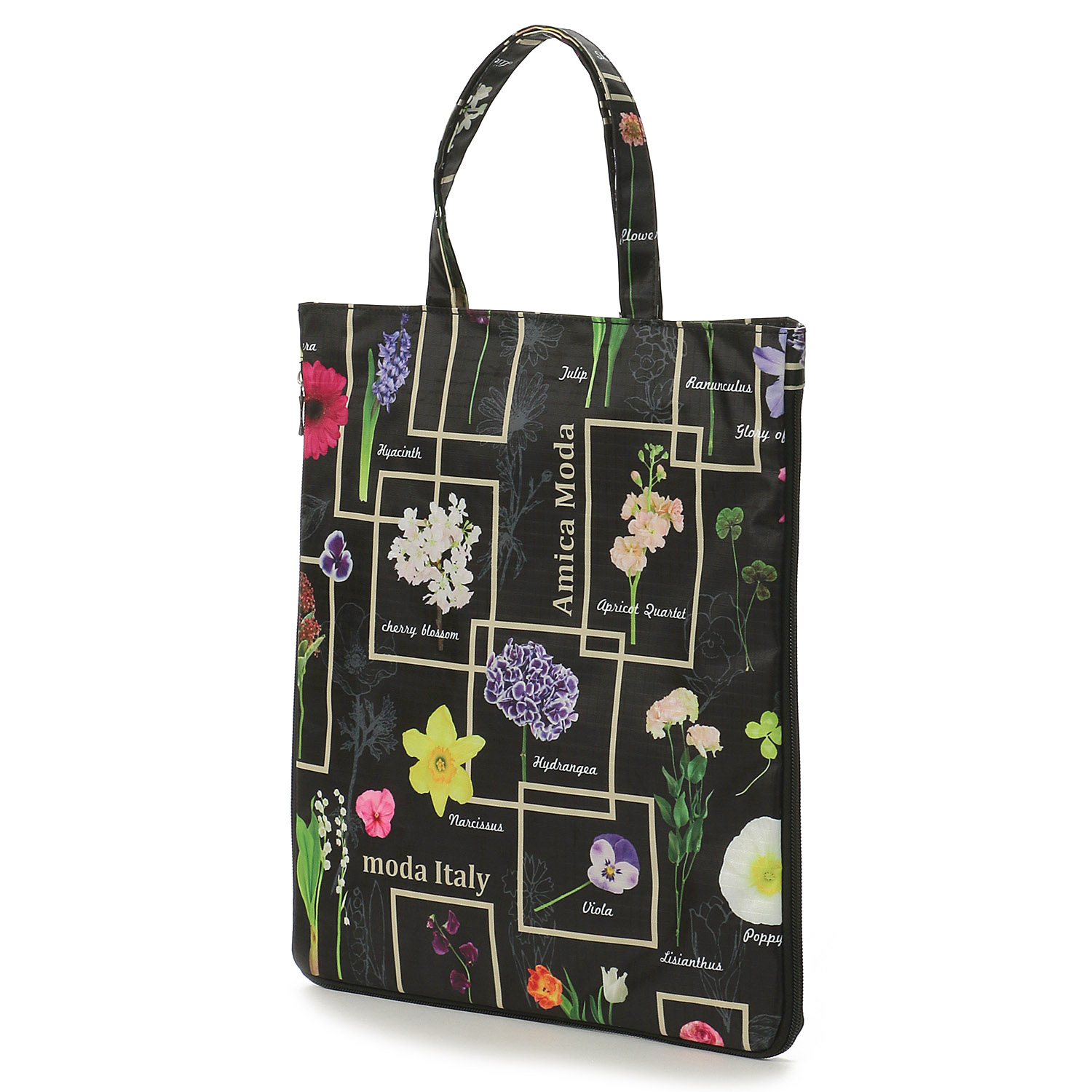 【エトワール別注柄】レクタングルフラワーA4拡張縦型バッグ - 画像3