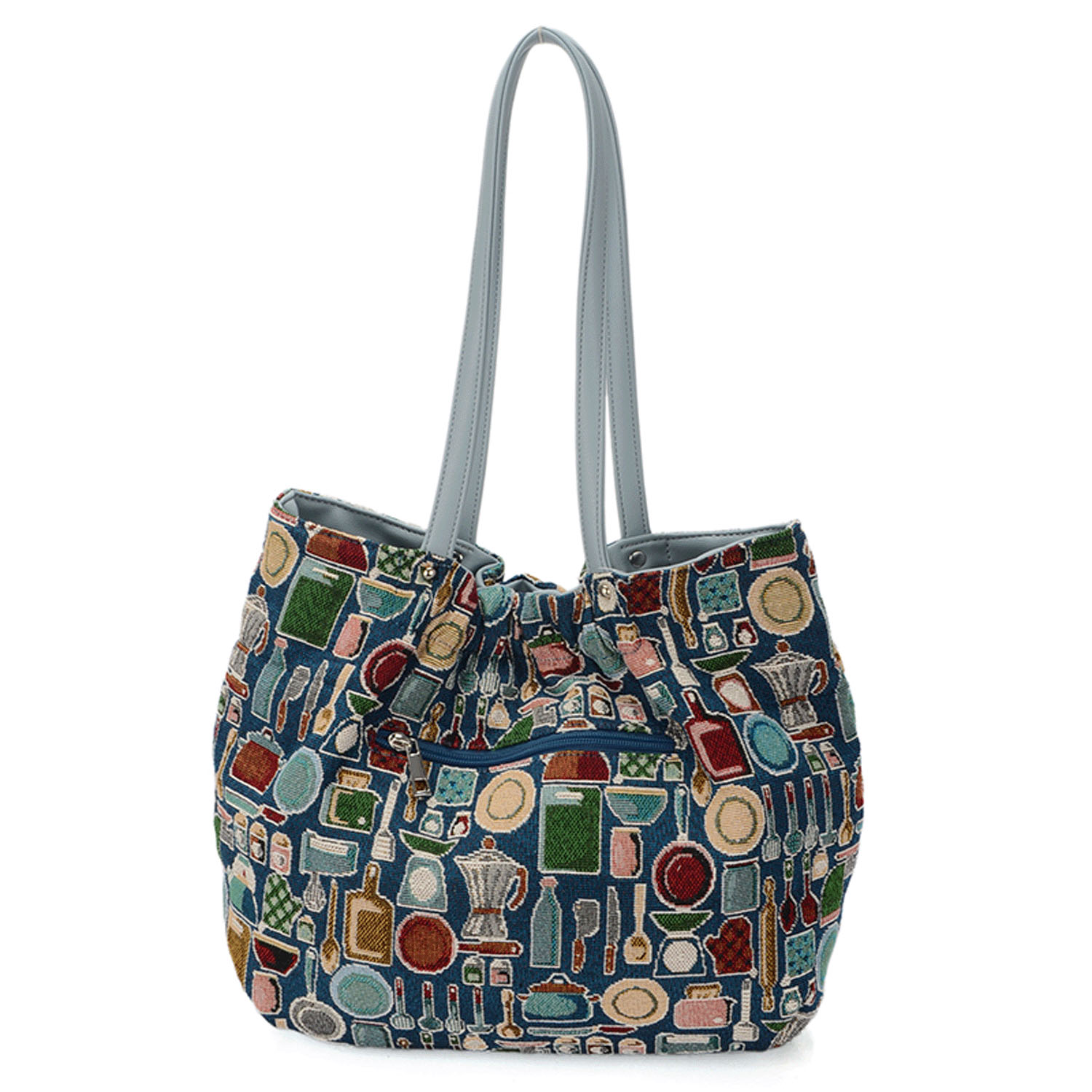 キッチン柄ゴブラン丸型トートバッグ - 画像6