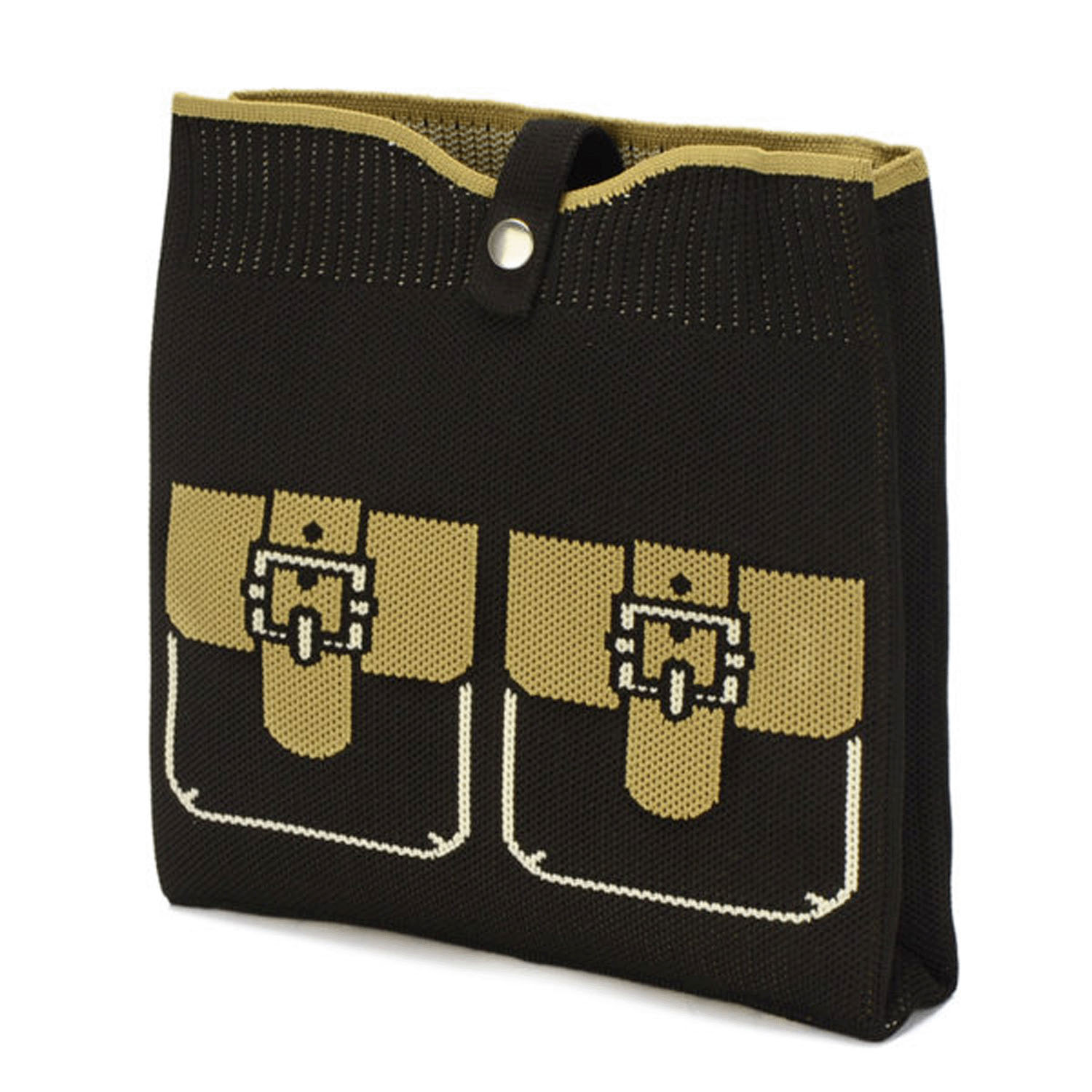 だまし絵ニットショルダーバッグ - 画像2