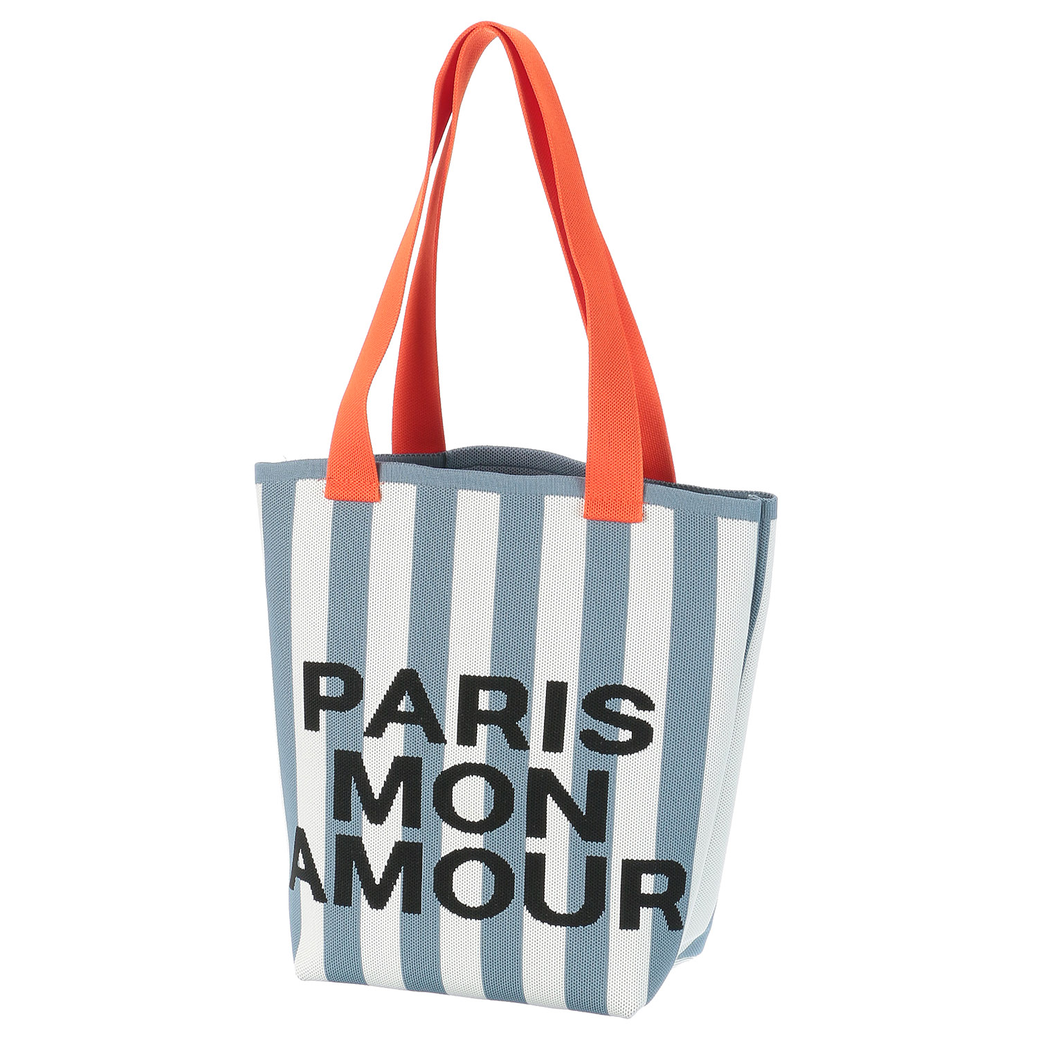 【エトワール別注柄】ストライプロゴ柄ニットトートバッグ - 画像3