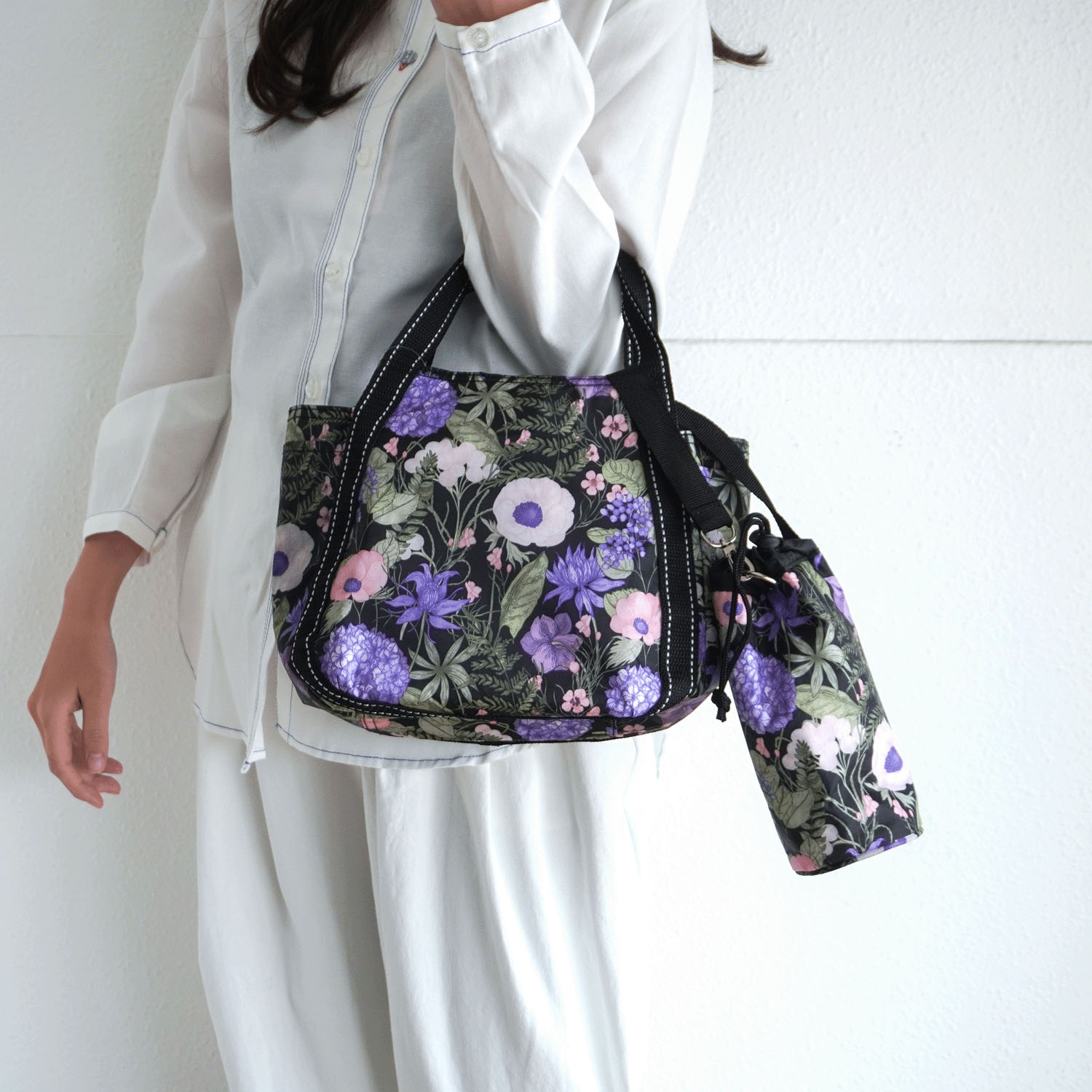 【エトワール先行販売】保冷ボタニカル柄ボトル付きバッグ バルーン小 - 画像2