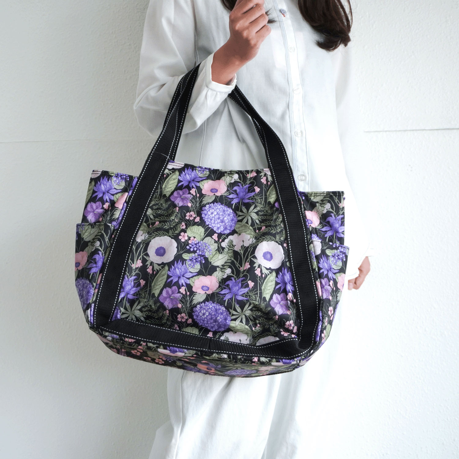 【エトワール先行販売】保冷ボタニカル柄バッグ バル－ン大 - 画像2