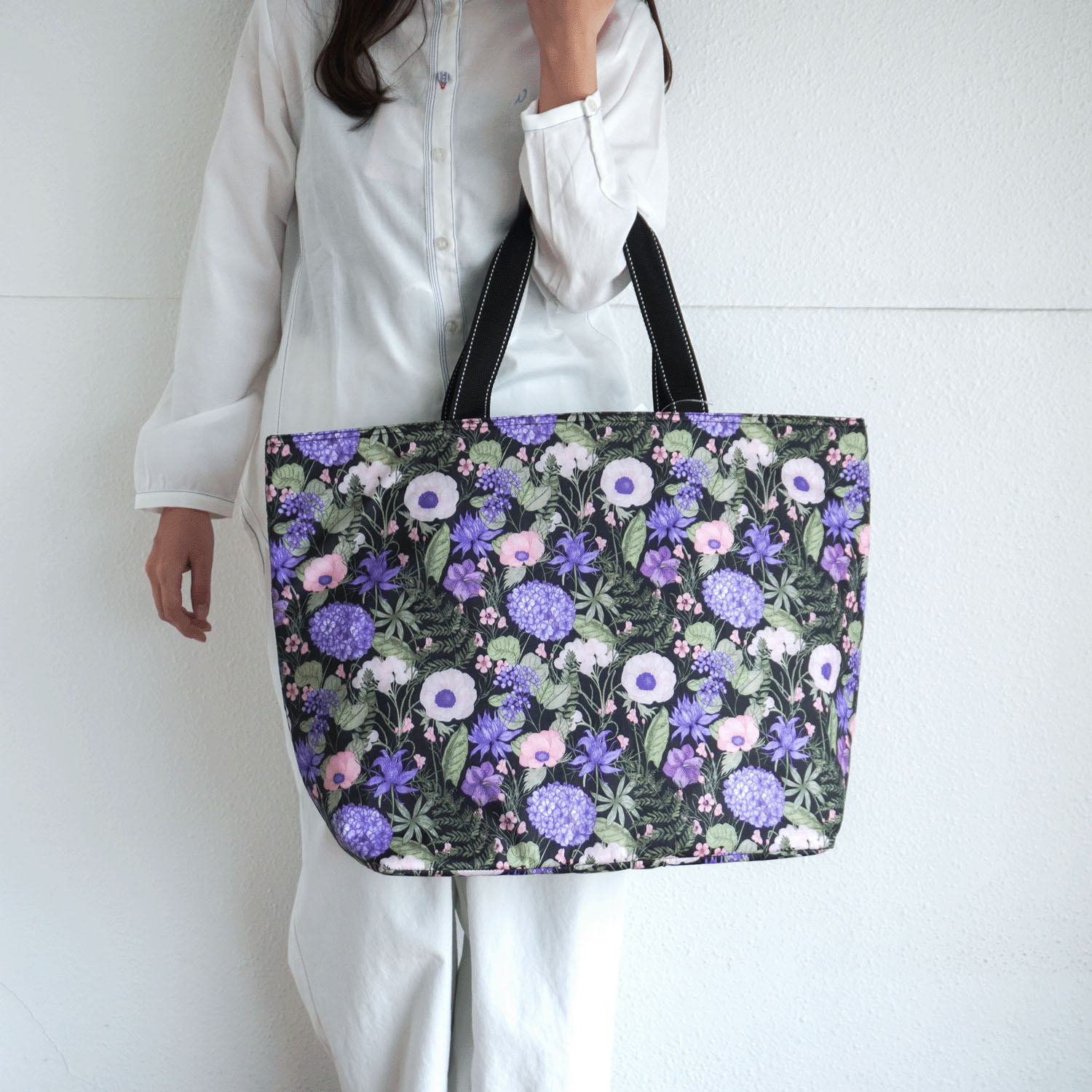 【エトワール先行販売】保冷ボタニカル柄大トートバッグ