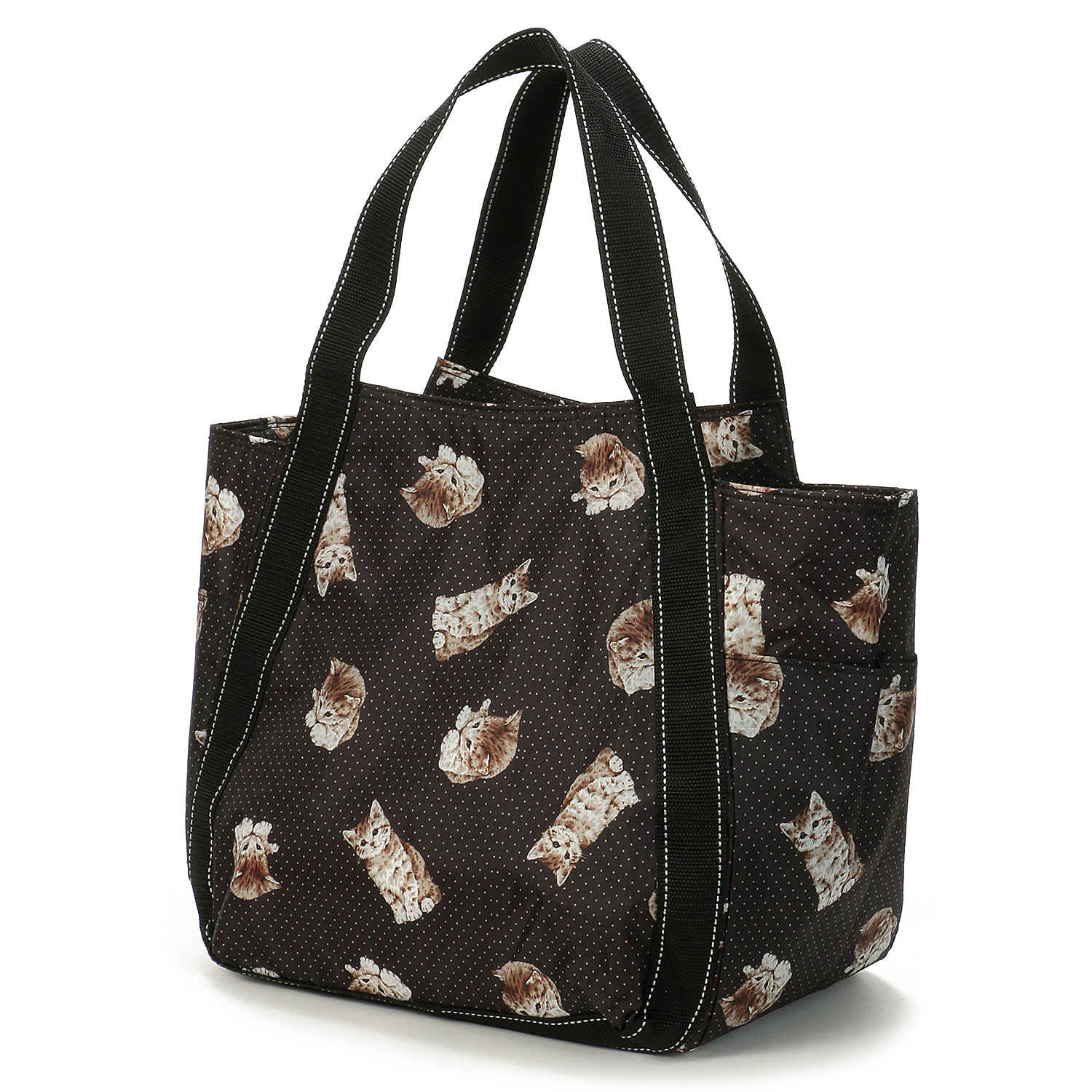 【エトワール先行販売】保冷ドット猫柄バッグ バル－ン大 - 画像4