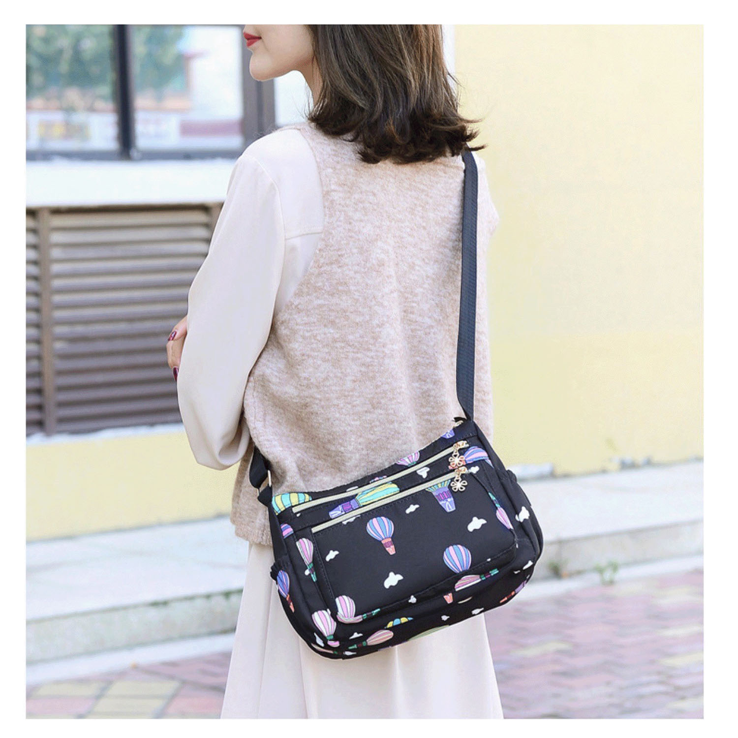 気球柄ショルダーバッグ - 画像1