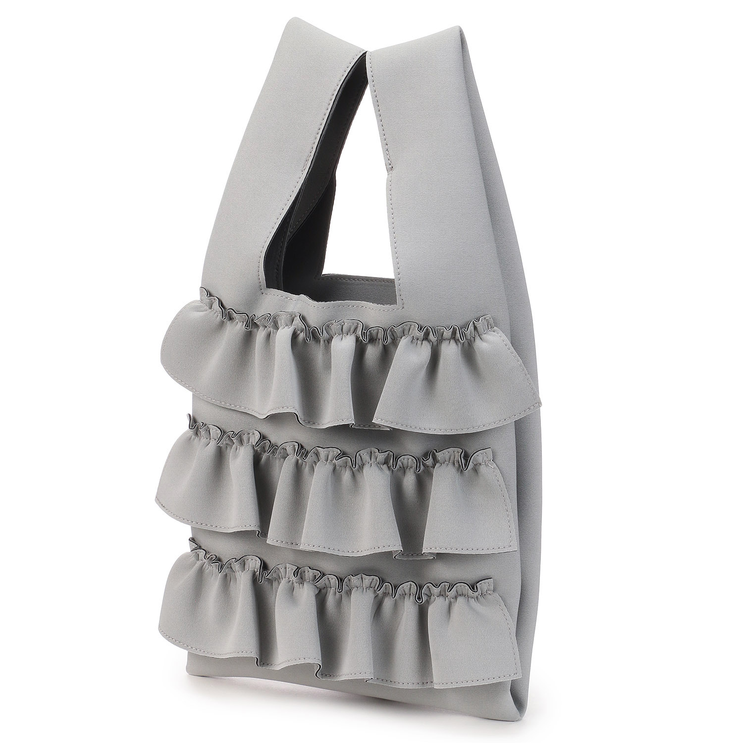 【エトワールオリジナル】ネオプレンフリルくり手バッグ - 画像1