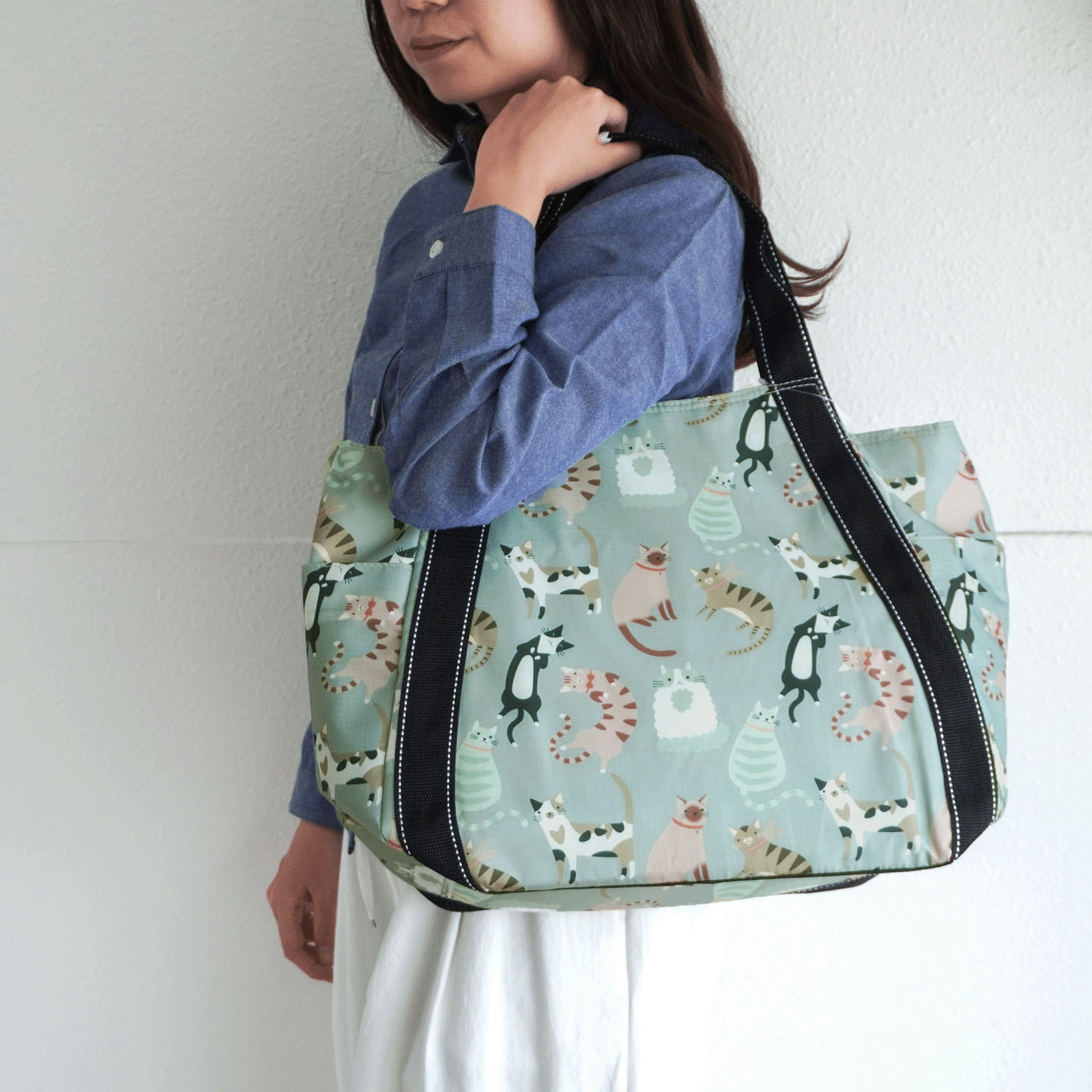 【エトワール別注柄】保冷色々猫柄 バルーン大 - 画像2