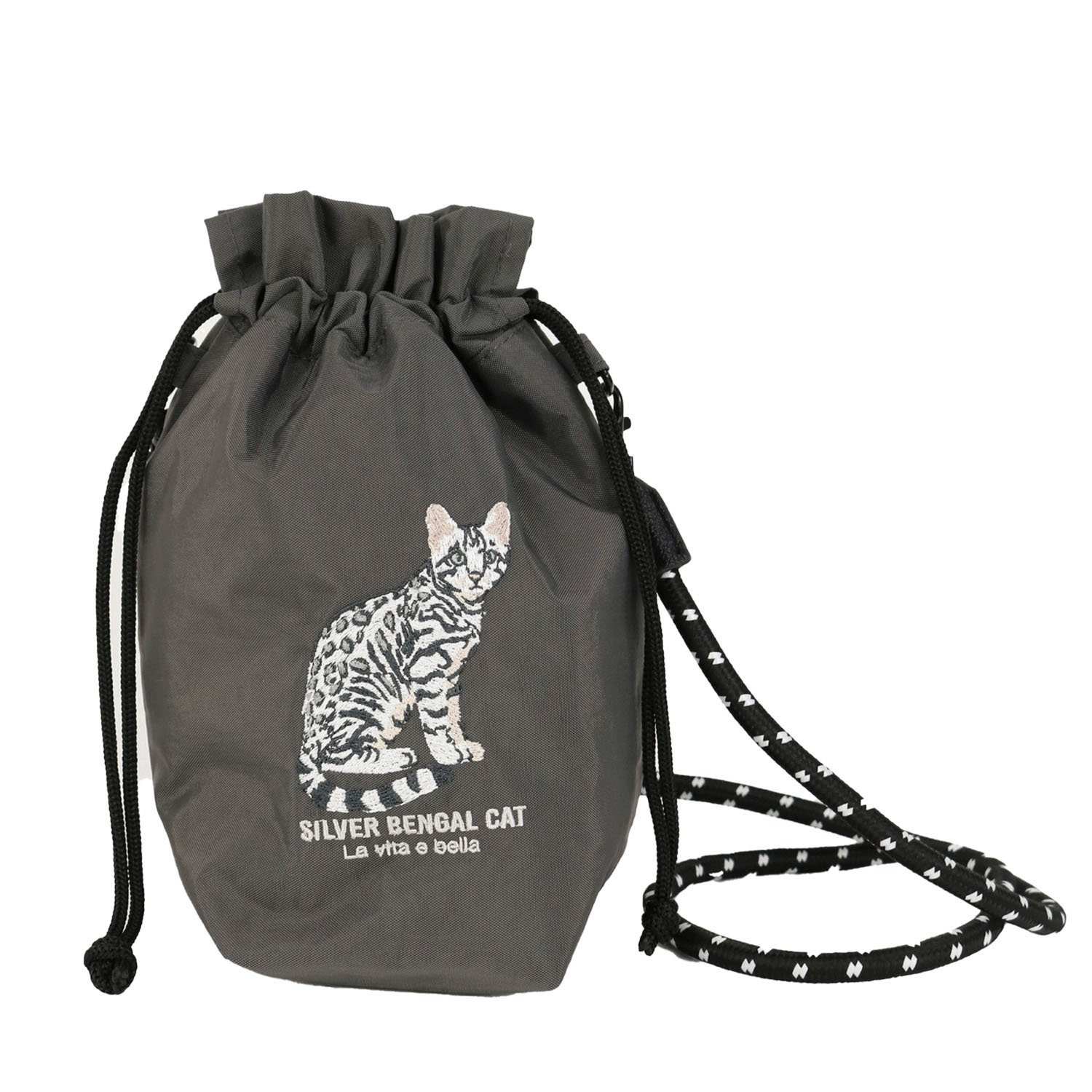 アニマル刺繍巾着ショルダーバッグ - 画像6