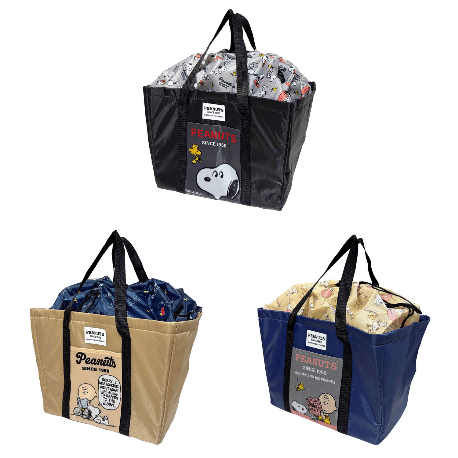 スヌーピー保冷保温レジ用トートバッグ - 画像1