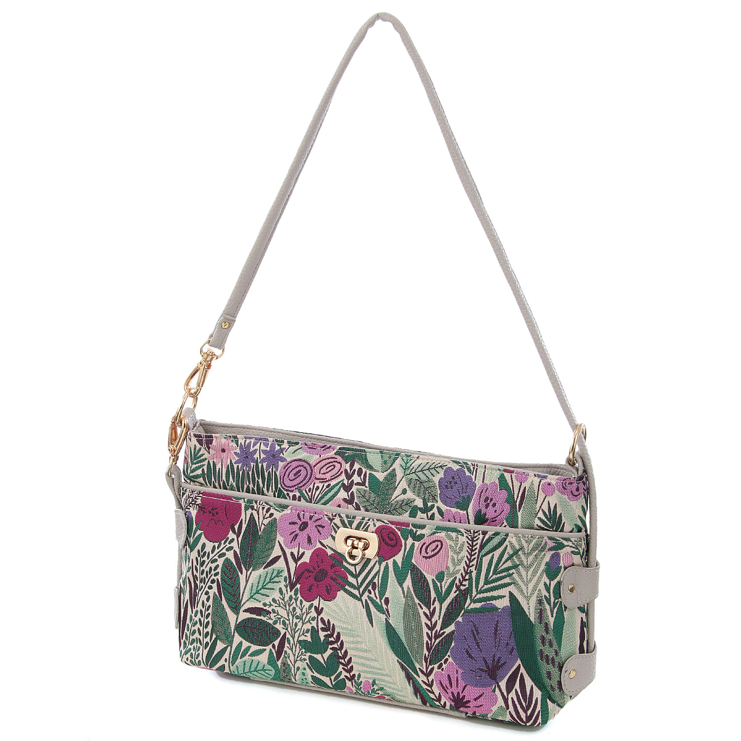 【リニューアル】himoシダイ 金具付きボタニカル柄 - 画像7