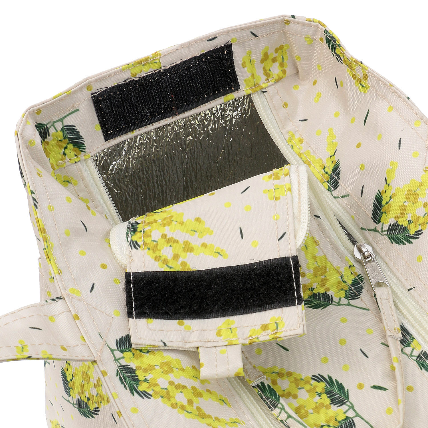 【エトワール別注柄】ミモザ柄保冷BOX型トートバッグ - 画像8