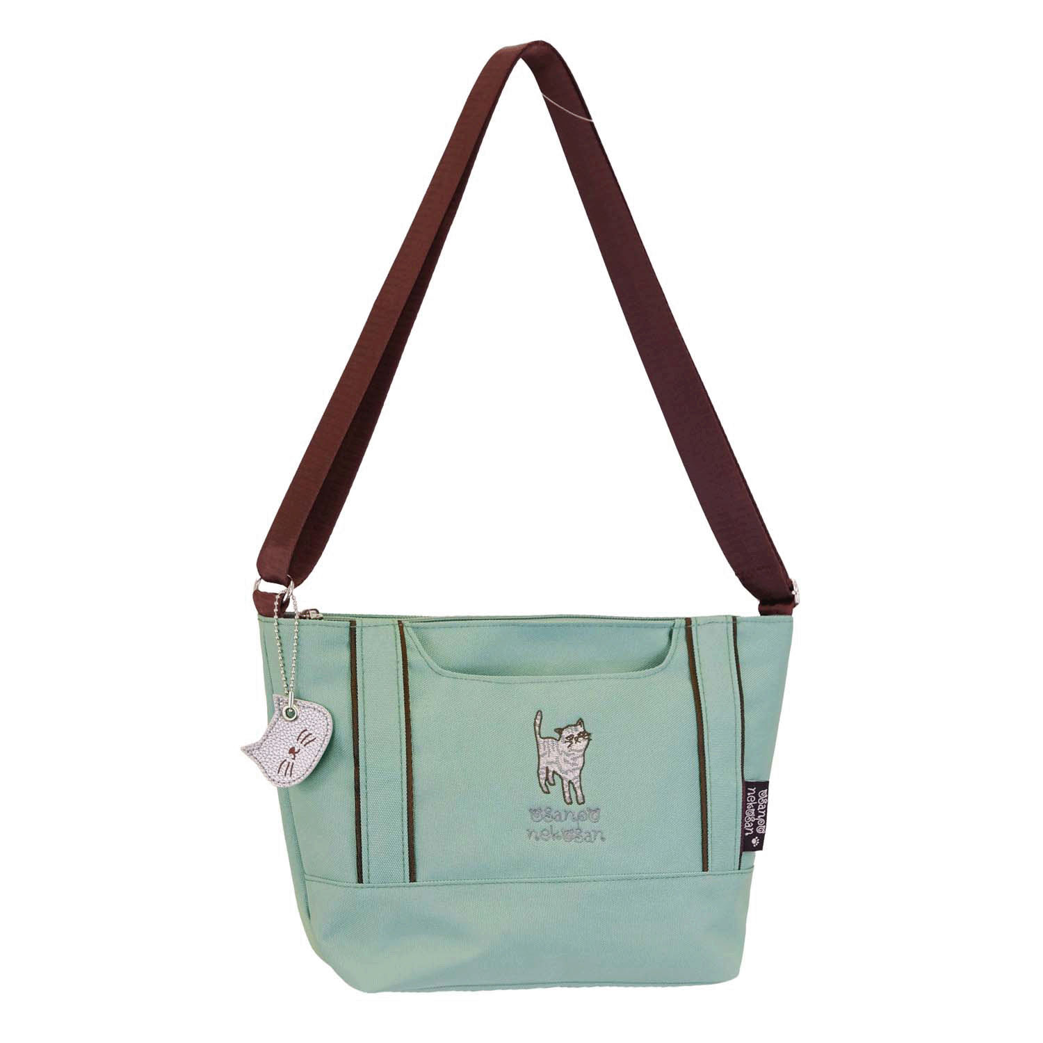 おさんぽねこさん エンブロイダリーショルダーバッグ - 画像6