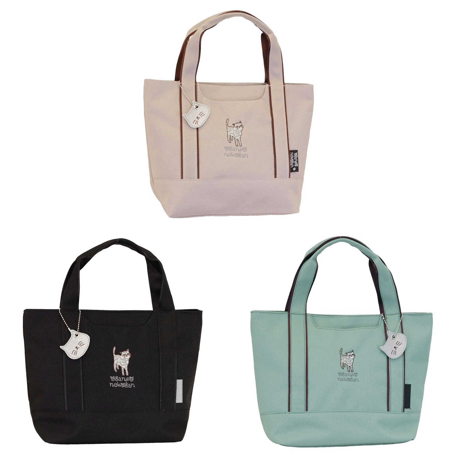 おさんぽねこさん エンブロイダリートートバッグ