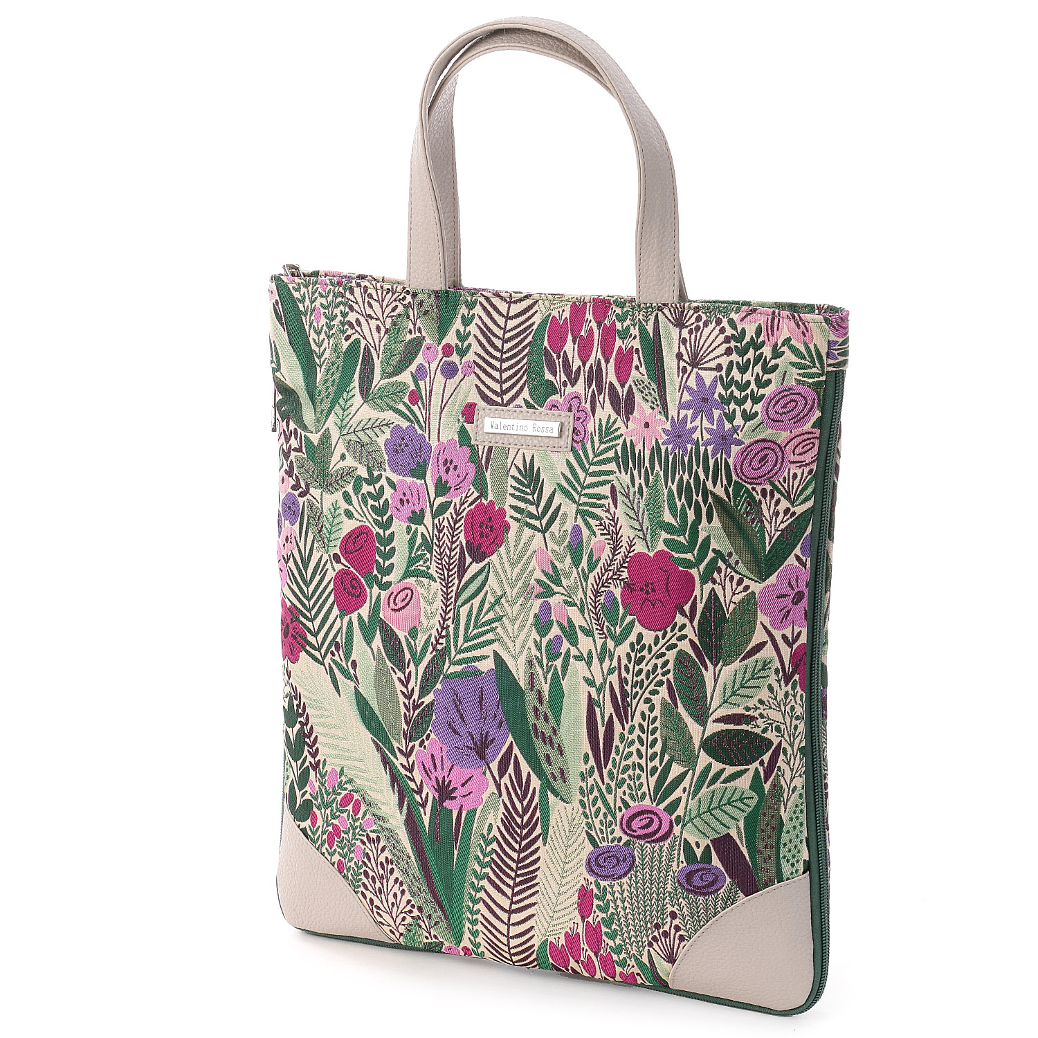 【エトワールオリジナル】ボタニカル柄A4拡張縦型バッグ - 画像1