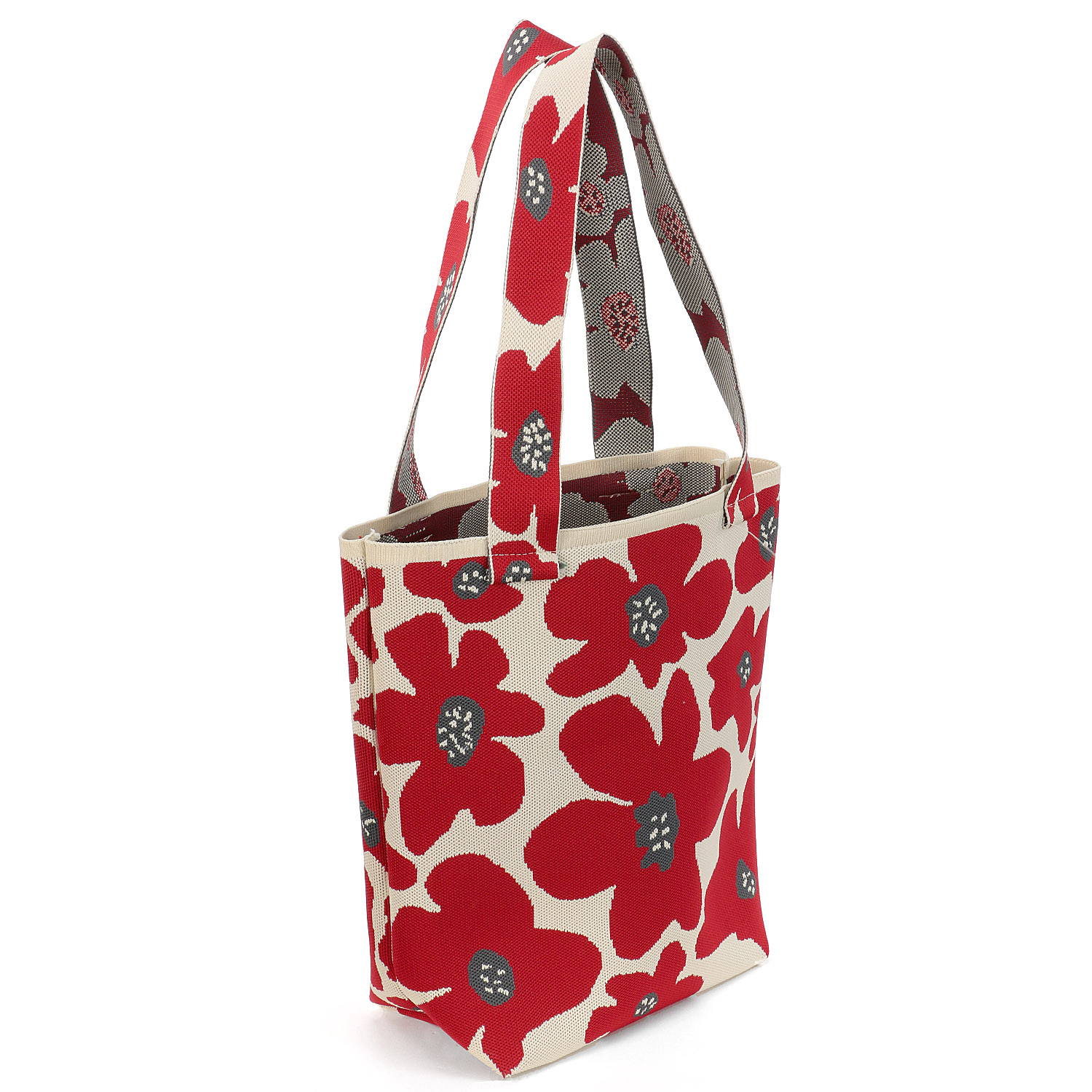 【エトワール別注柄】北欧花柄ニットトートバッグ - 画像4