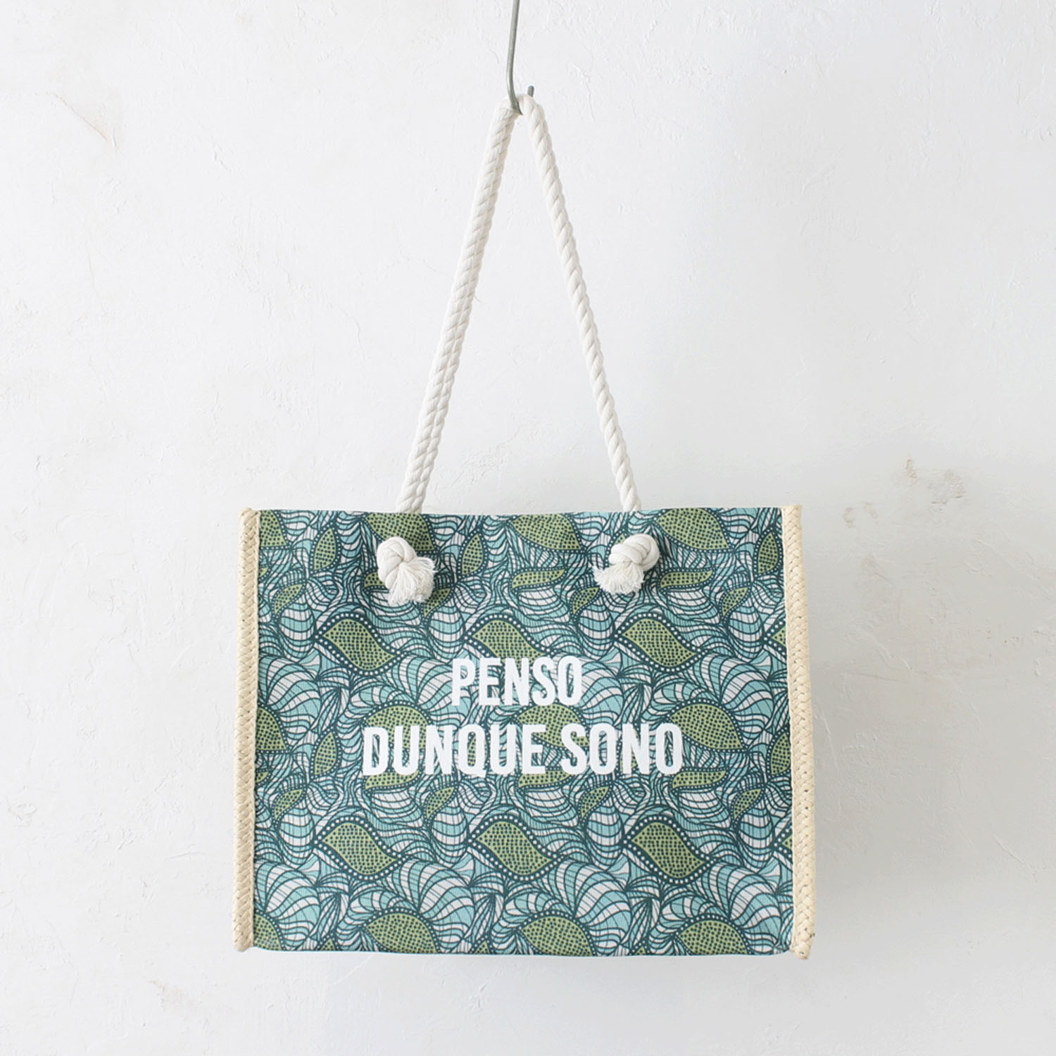 雑材ラタイデアプリントトートバッグ - 画像11