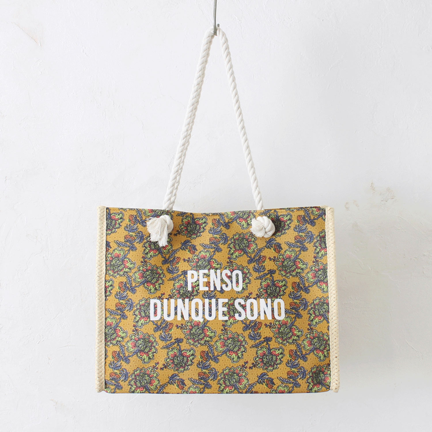 雑材ラタイデアプリントトートバッグ - 画像9