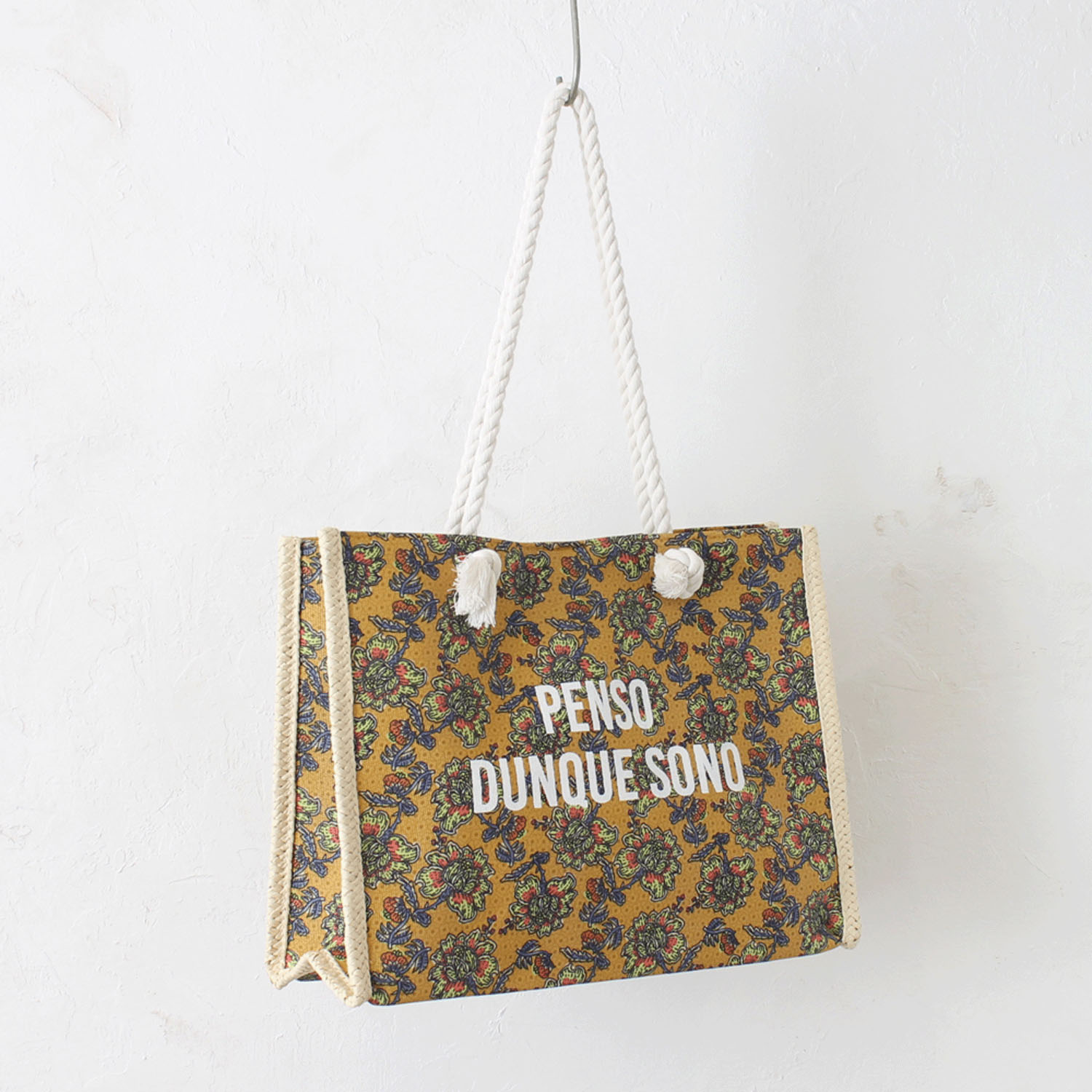 雑材ラタイデアプリントトートバッグ - 画像10