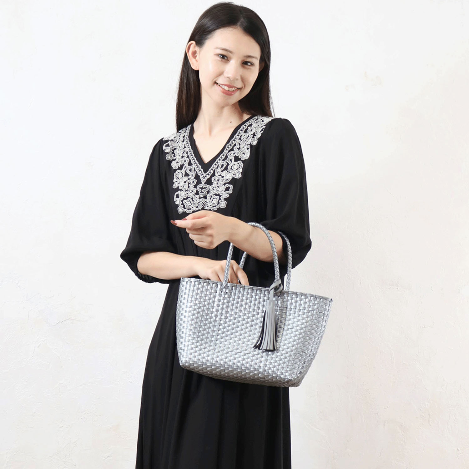 タッセル付メルカドバッグ - 画像3