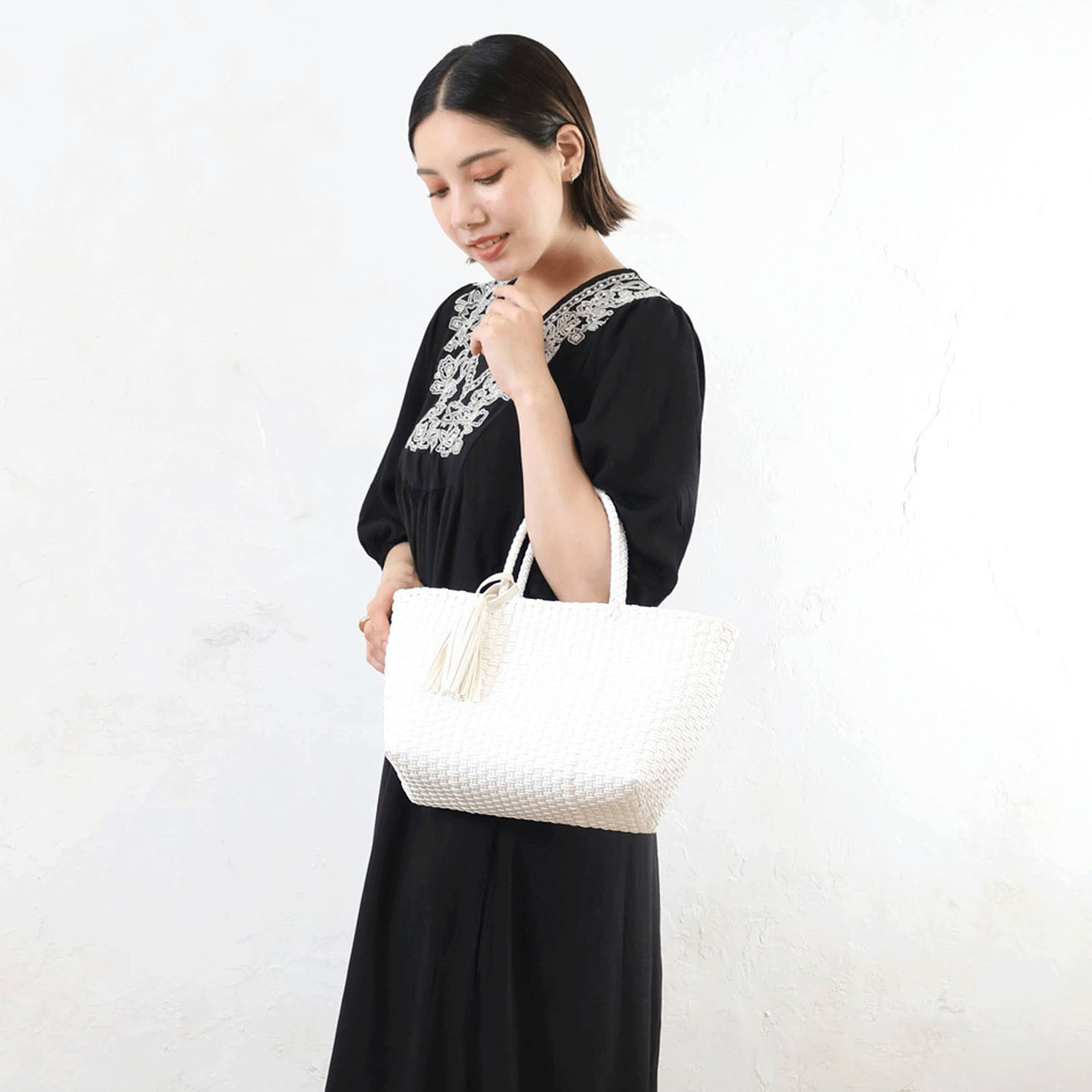 タッセル付メルカドバッグ - 画像6