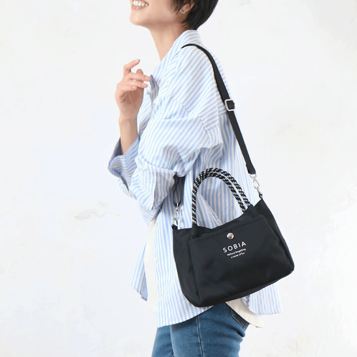 ロープハンドルタックミニショルダーバッグ - 画像1