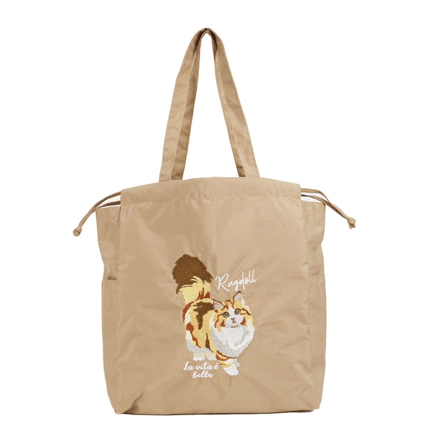 アニマル刺繍巾着型トートバッグ - 画像9