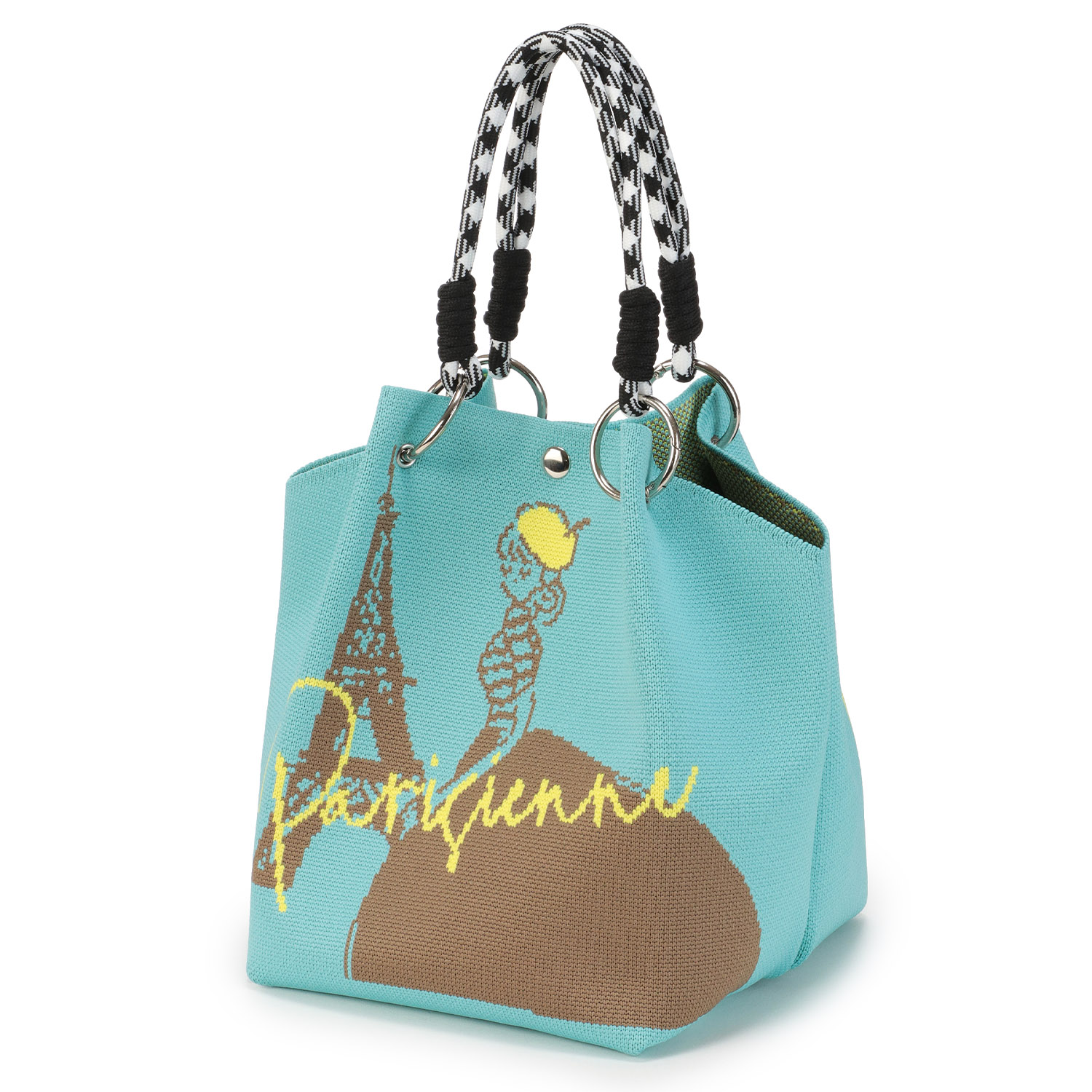 エッフェル塔と女の子ニットバッグ - 画像3