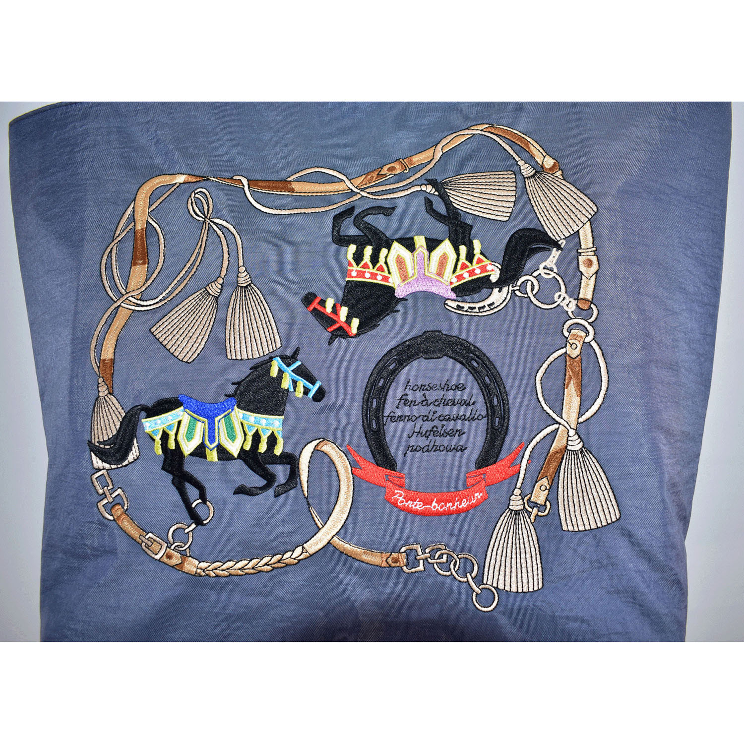 馬刺繍保冷トートバッグ大 - 画像2