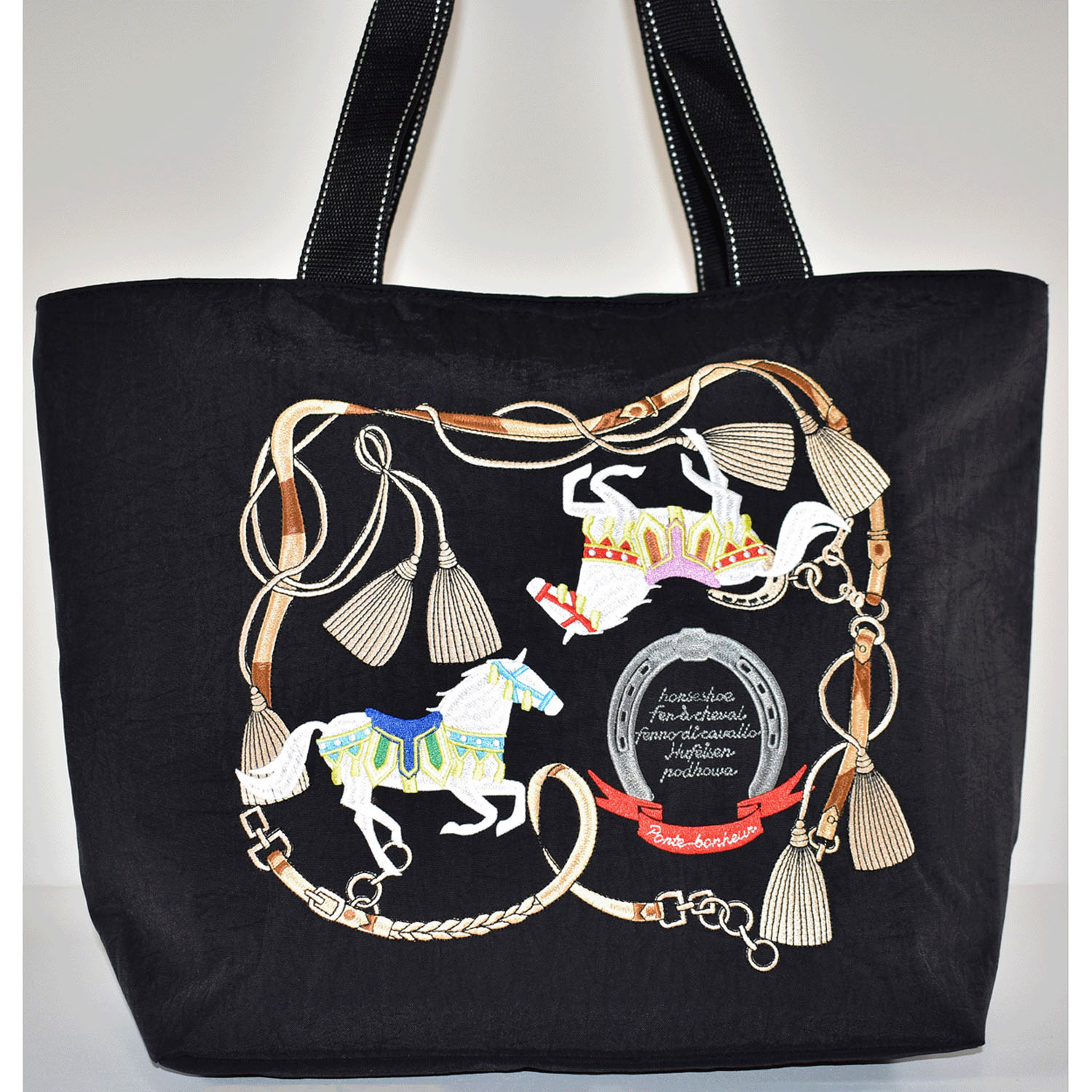馬刺繍保冷トートバッグ大 - 画像10