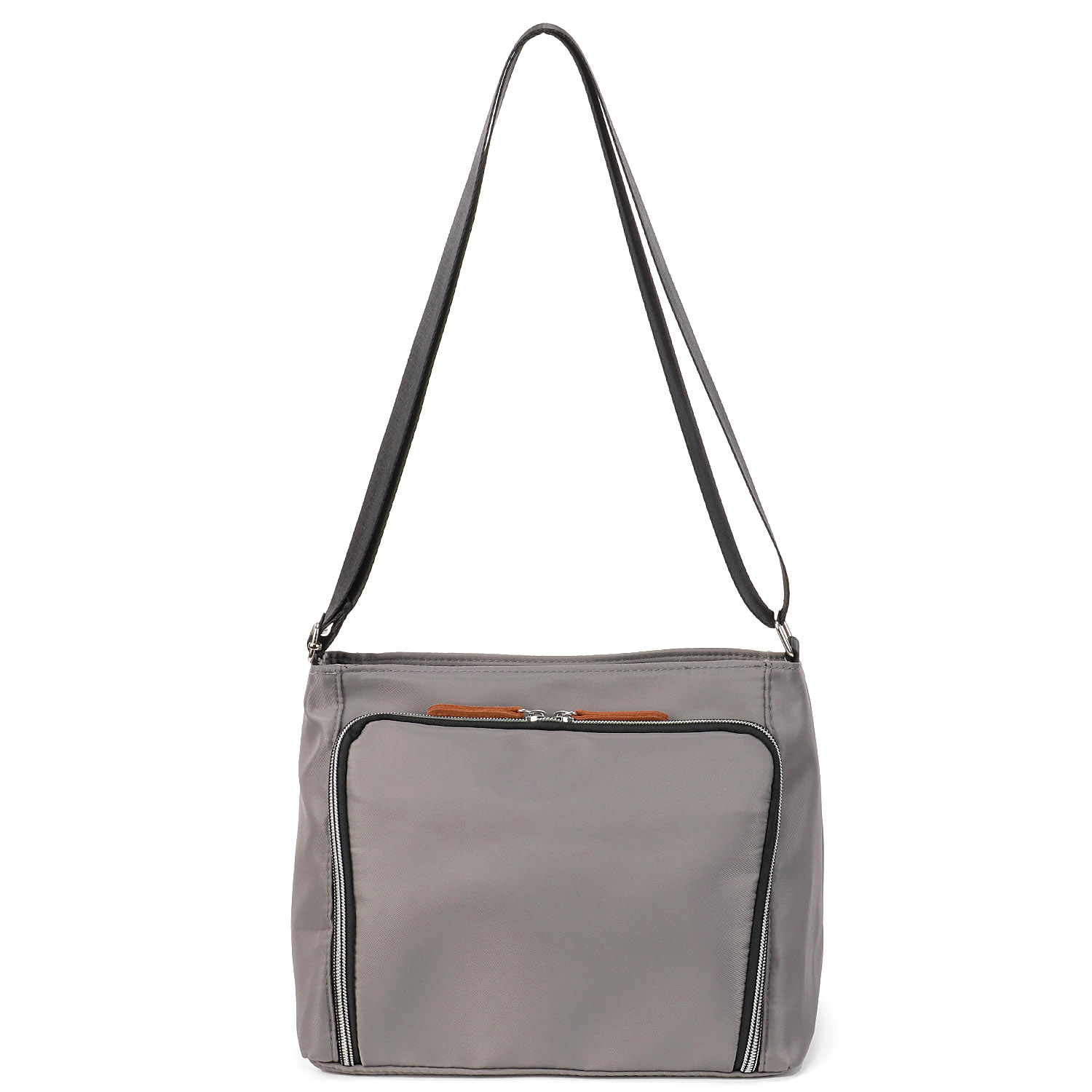 シンプル多機能ショルダーバッグ 横型 - 画像3